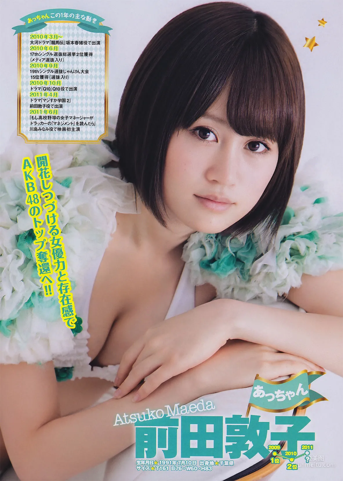 [Young Magazine] AKB48 吉木りさ 松井絵里奈 2011年No.26 写真杂志3