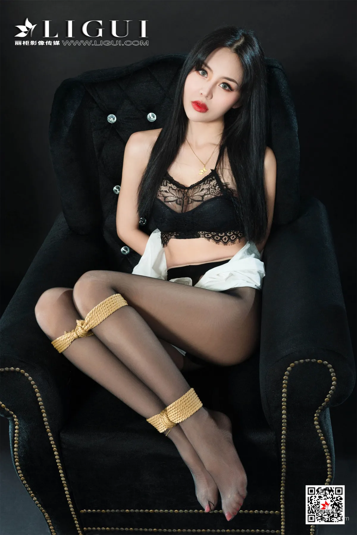 凉儿《黑丝绳艺人体摄影》 [丽柜LiGui美束] 写真集22