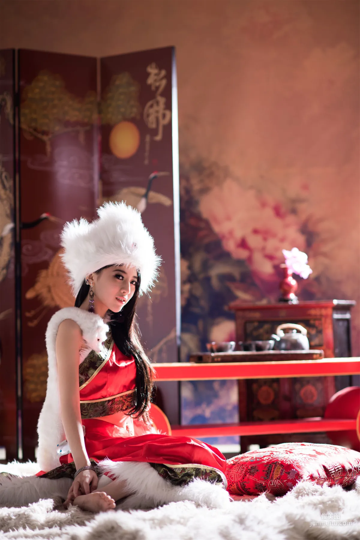 张楚曼《中国风圣诞节琴二棚》 写真集23