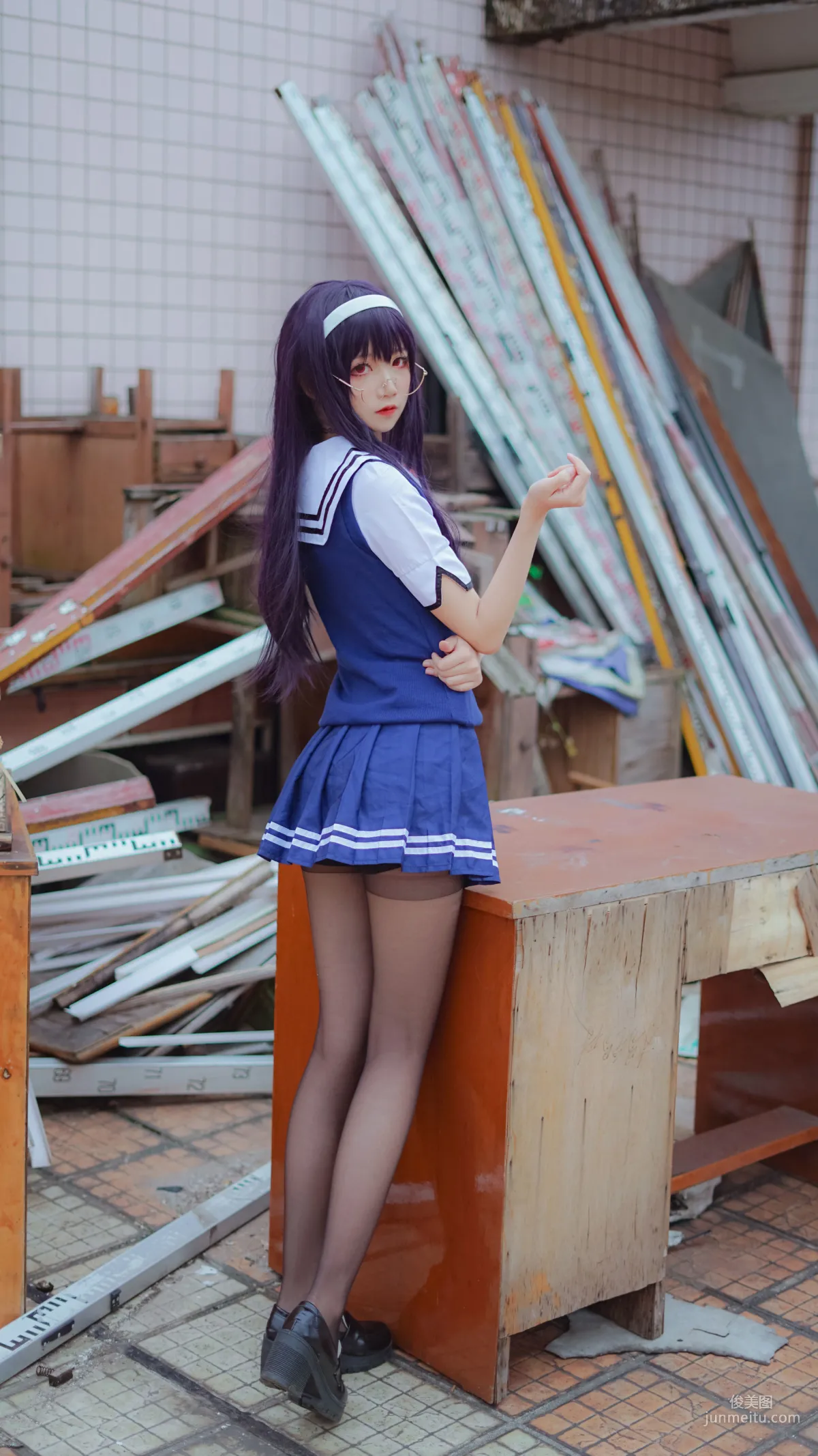 清纯少女五更百鬼《学姐校服》 [COSPLAY美女] 写真集19