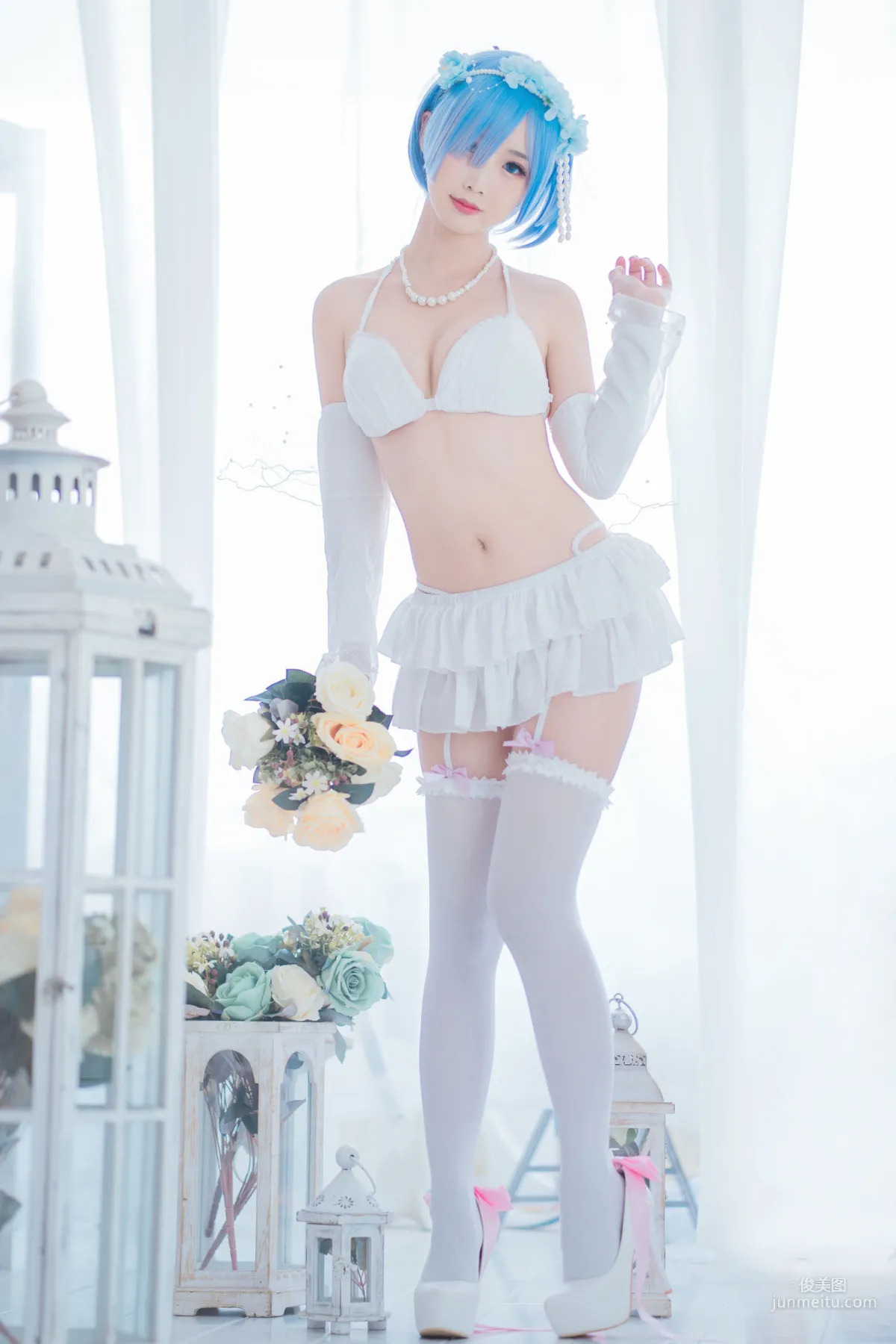 面饼仙儿《花嫁蕾姆》 [福利COSPLAY] 写真集13