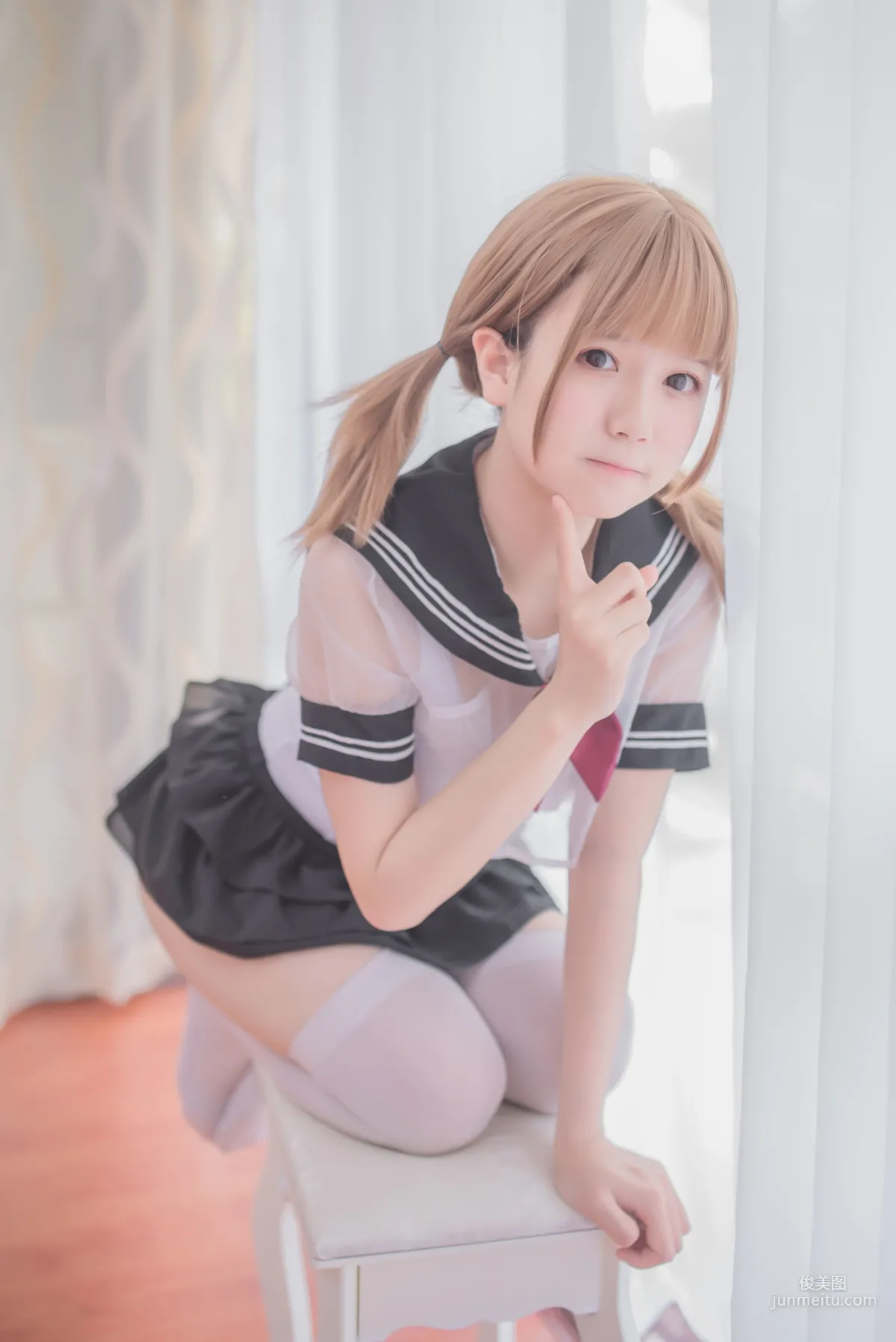 白金Saki《学生服》 [COSPLAY福利] 写真集15