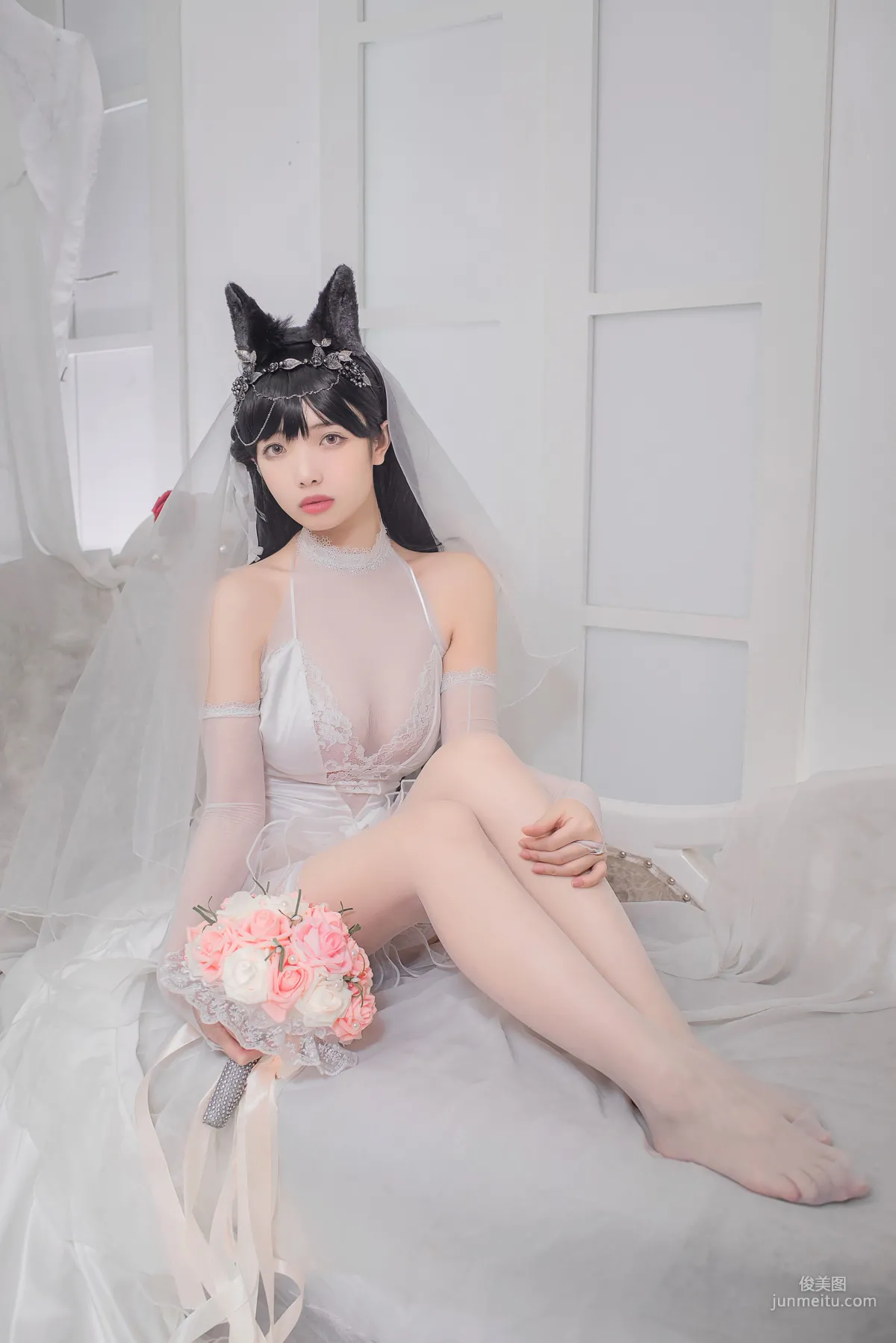 雯妹不讲道理《爱宕花嫁》  [COSPLAY福利] 写真集16