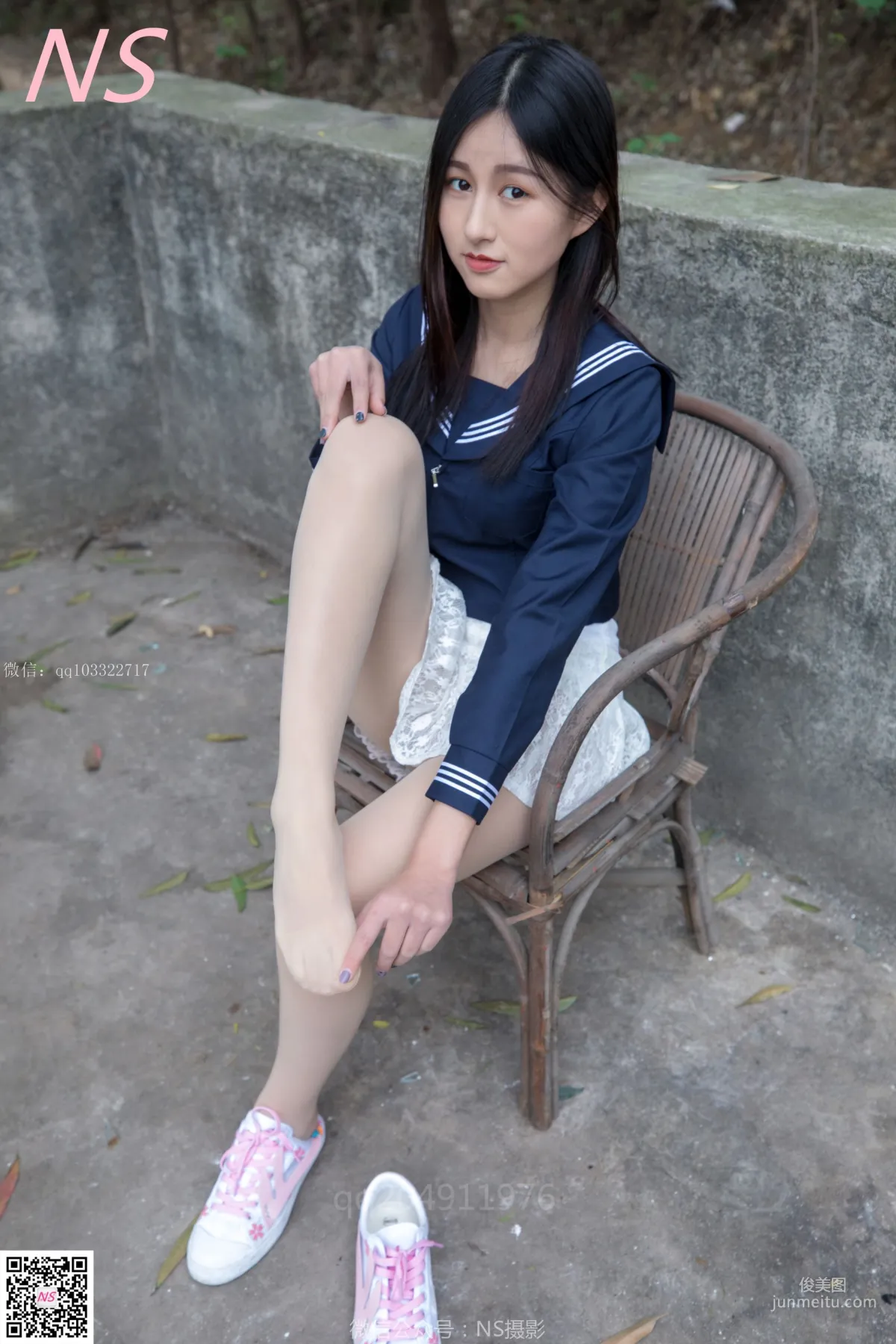 北北《制服肉丝超短裙》 [纳丝摄影] 写真集43