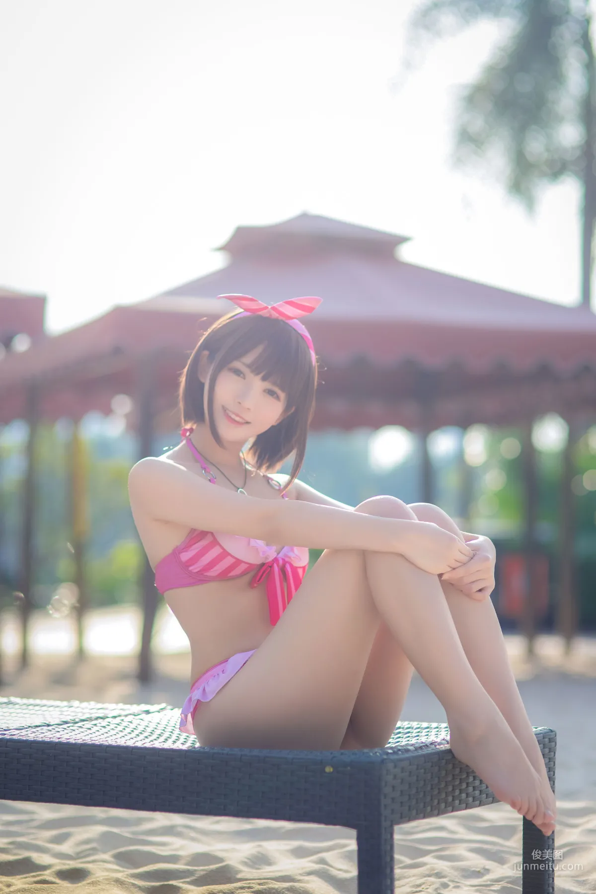 鳗鱼霏儿《加藤惠 粉色泳装》 [COSPLAY美女] 写真集16