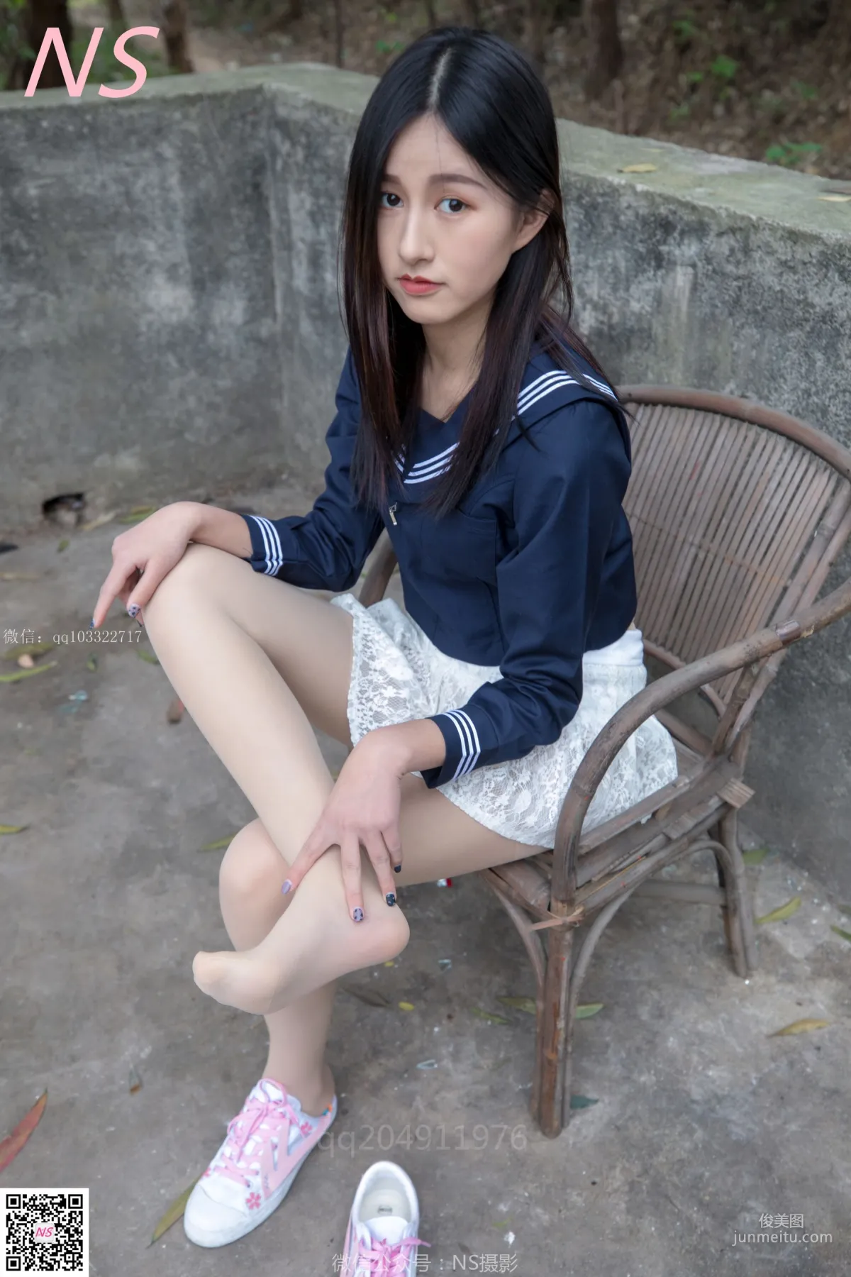 北北《制服肉丝超短裙》 [纳丝摄影] 写真集42