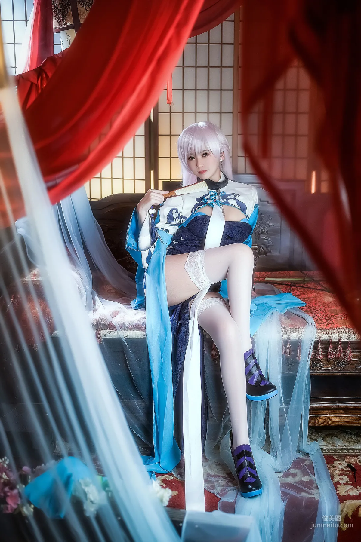 鳗鱼霏儿《碧蓝华裳 贝姐》  [COSPLAY美女] 写真集9