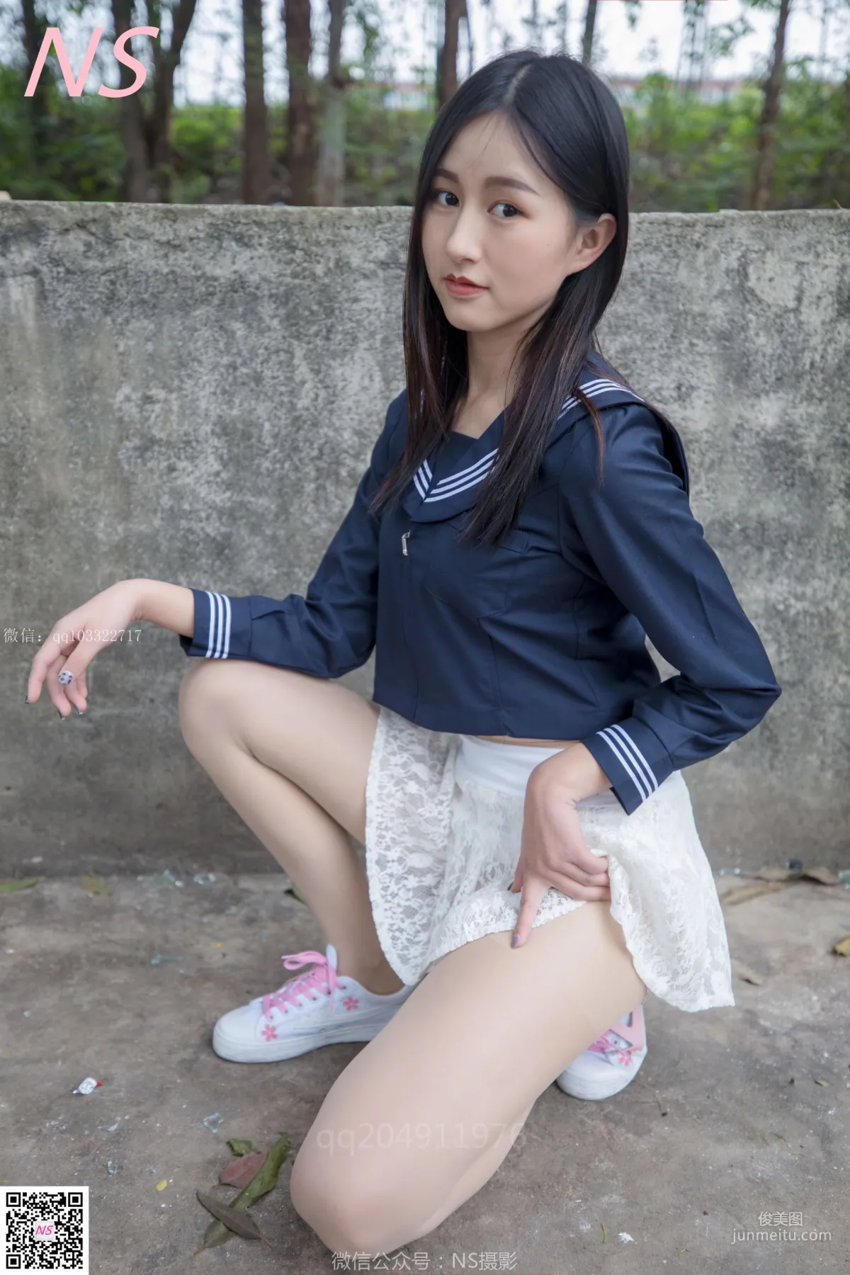 北北《制服肉丝超短裙》 [纳丝摄影] 写真集14