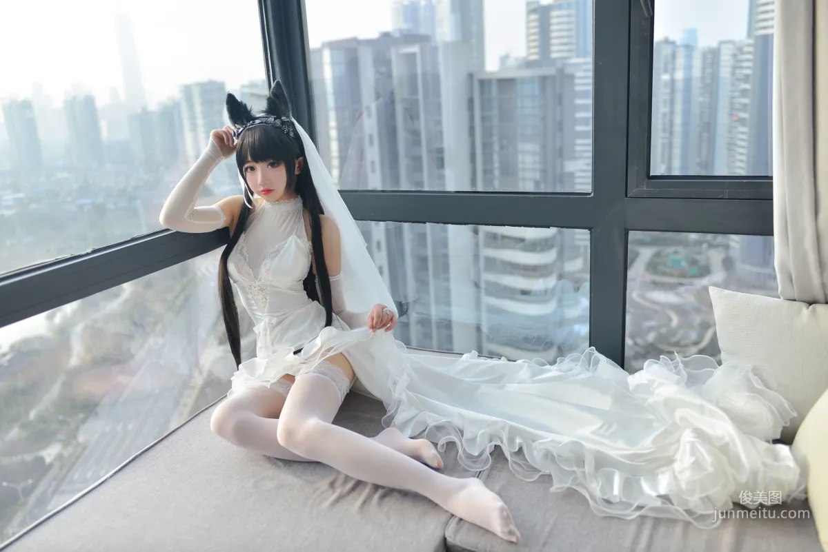 雪琪SAMA《爱宕婚纱》 [福利COSPLAY] 写真集25