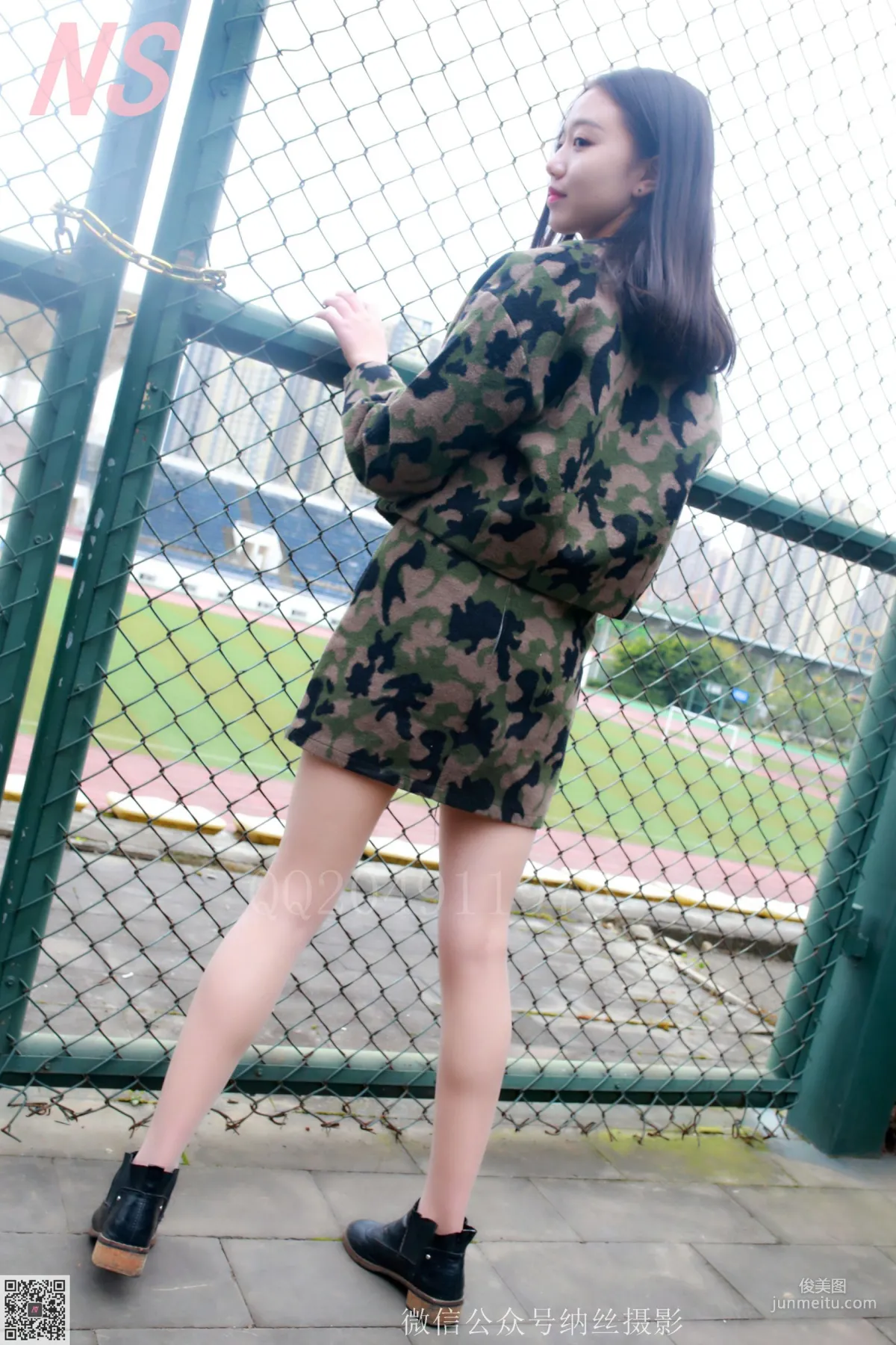 微微《迷彩少女户外肉丝》 [纳丝摄影] NO.095 写真集50