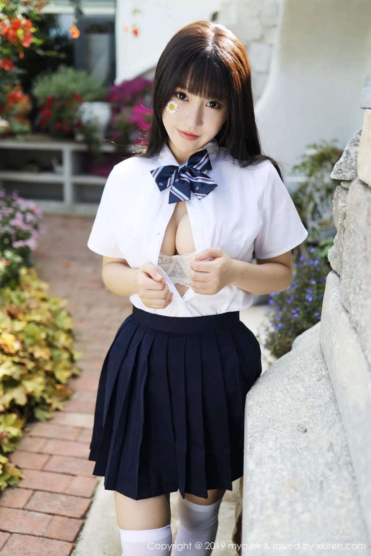 Flower朱可儿《户外学院风学生装系列》 [美媛馆MyGirl] Vol.394 写真集30