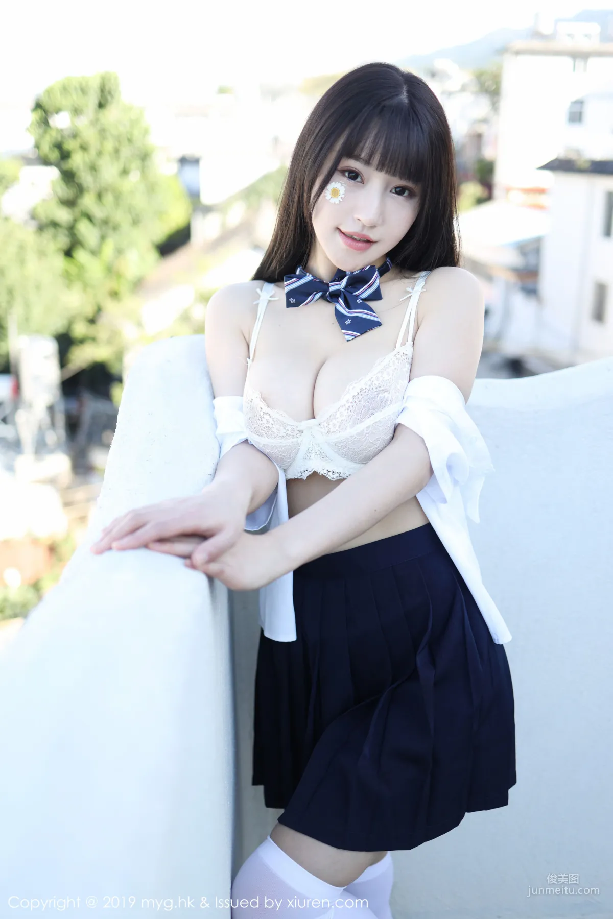 Flower朱可儿《户外学院风学生装系列》 [美媛馆MyGirl] Vol.394 写真集52