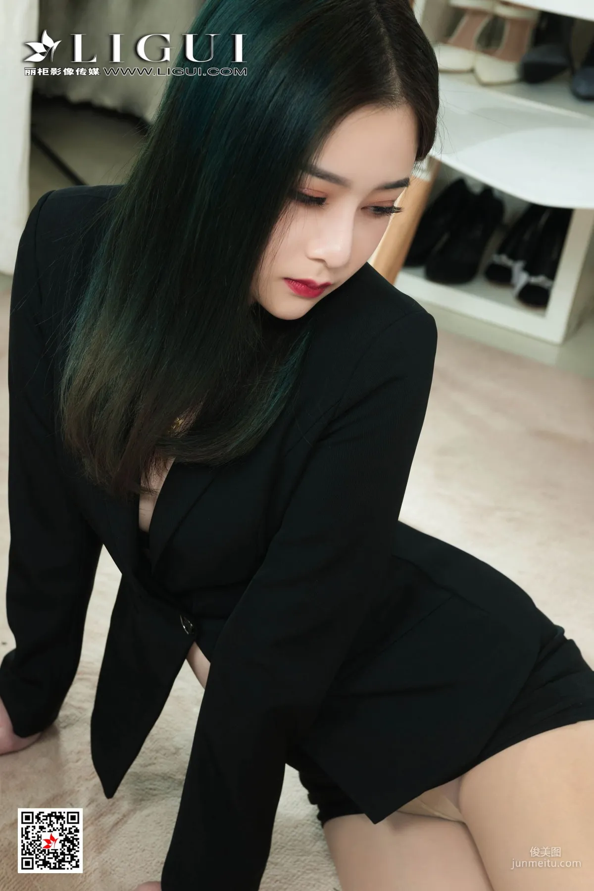 Model 婷婷《绿发秘书》 [丽柜Ligui] 写真集31