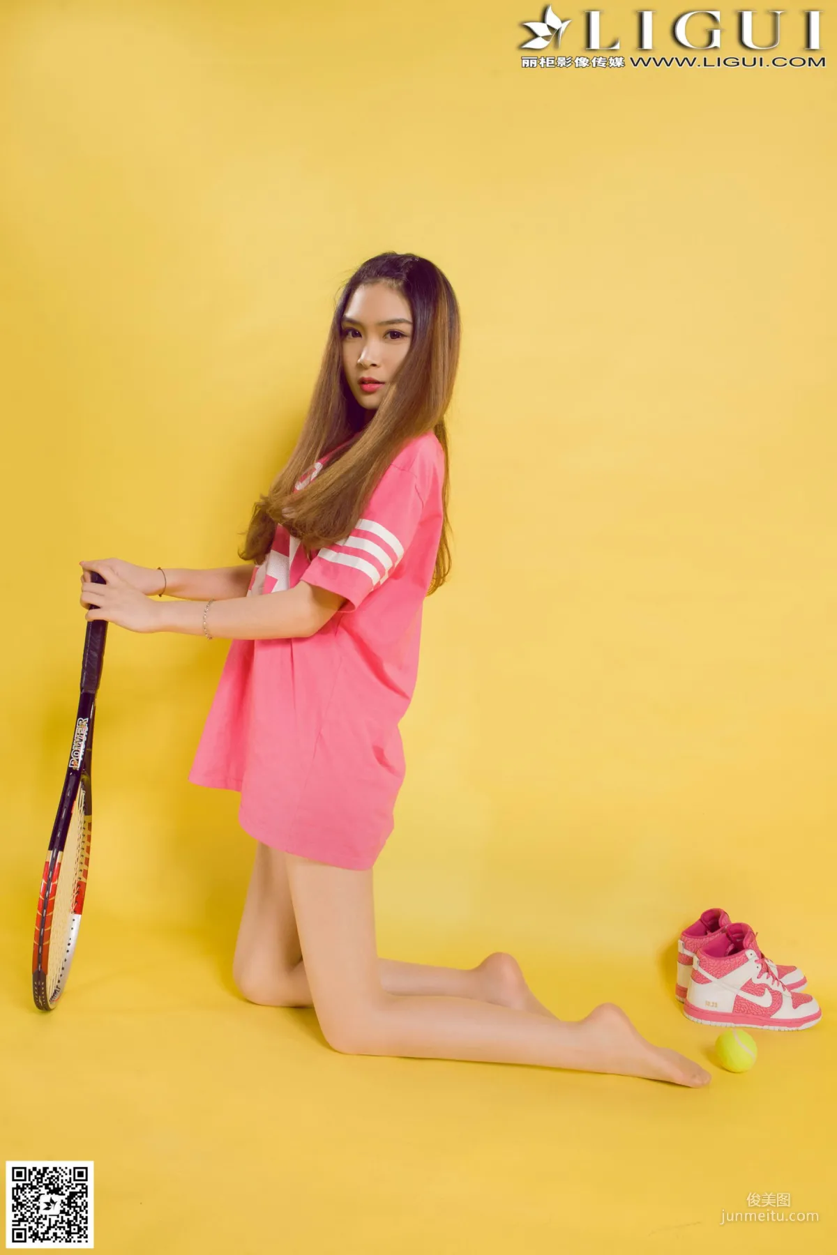 [丽柜LiGui] Model 允儿《篮球少女羽毛球运动系列》美腿玉足写真图片31
