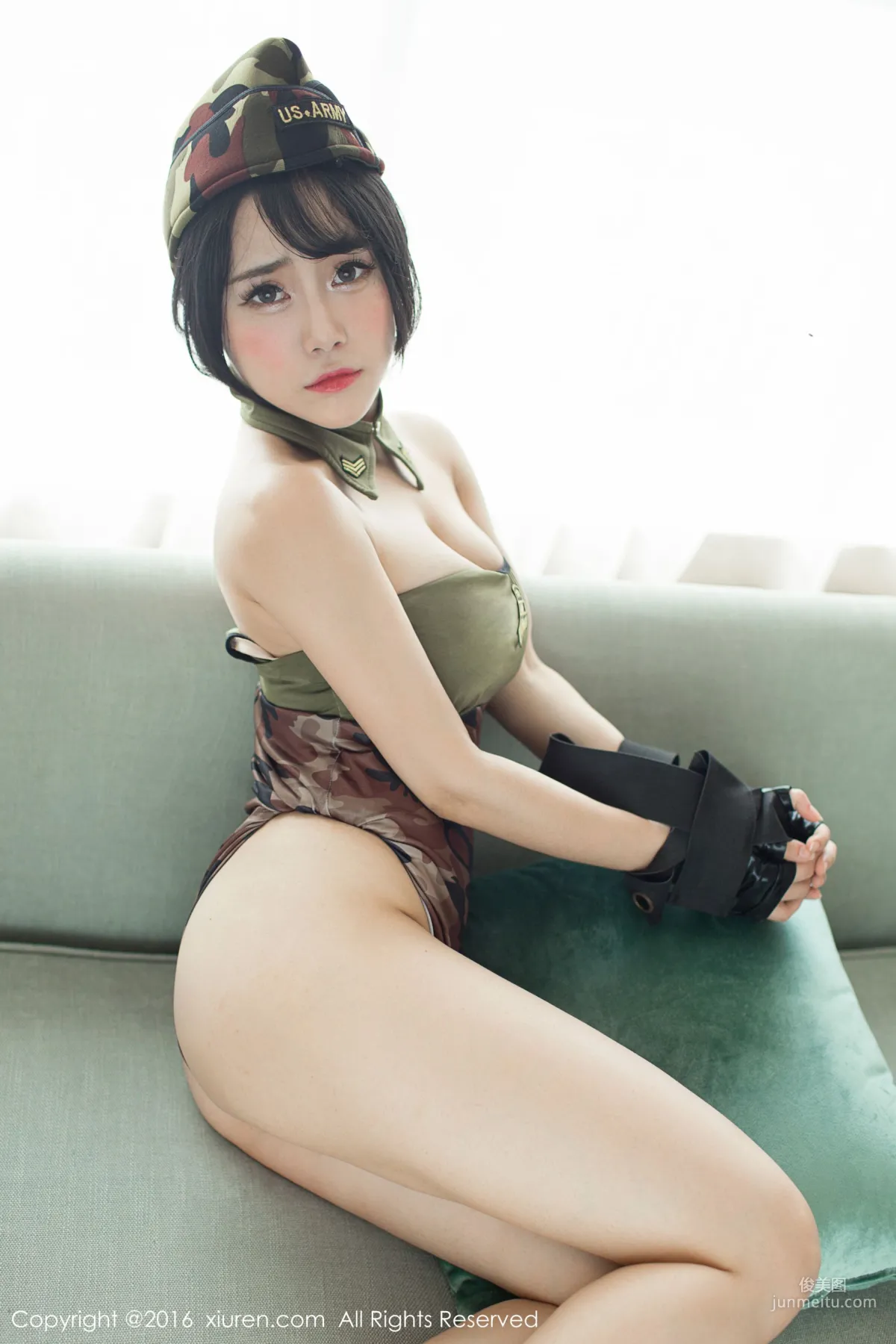 兜豆靓Youlina《迷彩服+浴室系列》 [秀人网XiuRen] No.519 写真集30