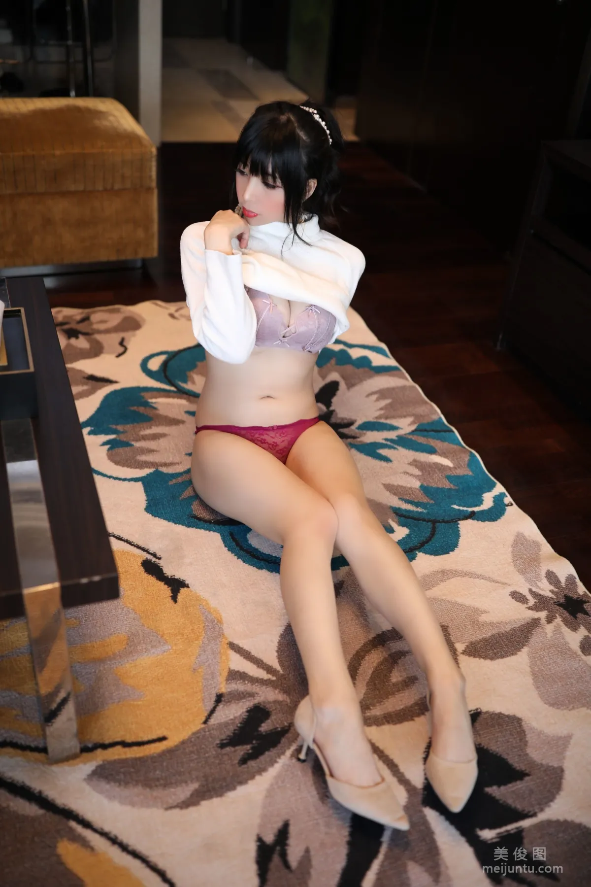 巨乳美女鹿野希 《单马尾眼镜娘》 写真集67