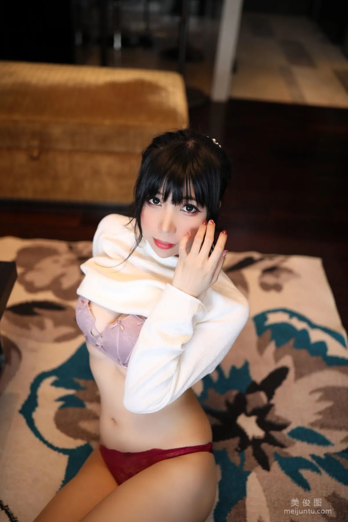 巨乳美女鹿野希 《单马尾眼镜娘》 写真集69