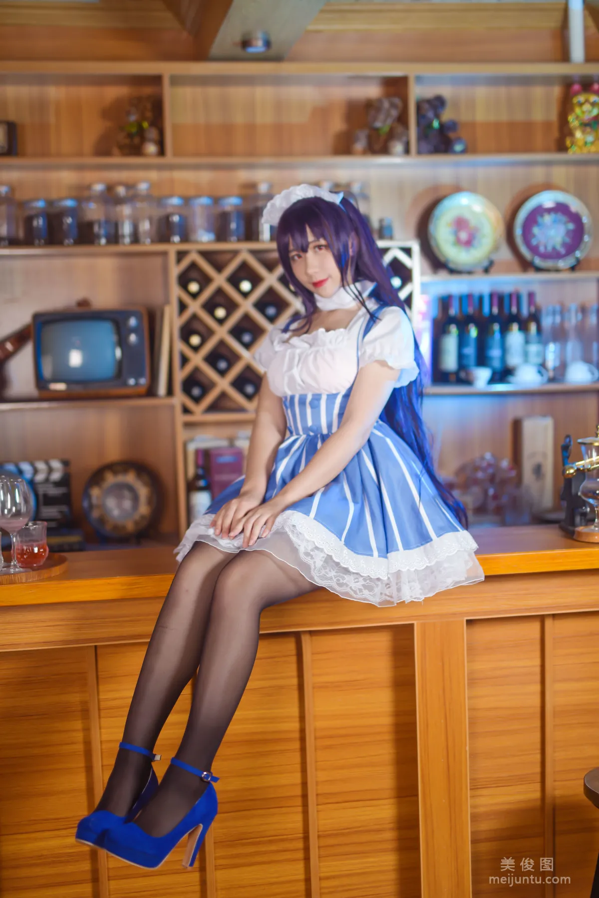 [网红Coser] 九曲Jean 《加藤惠女仆》 写真集12