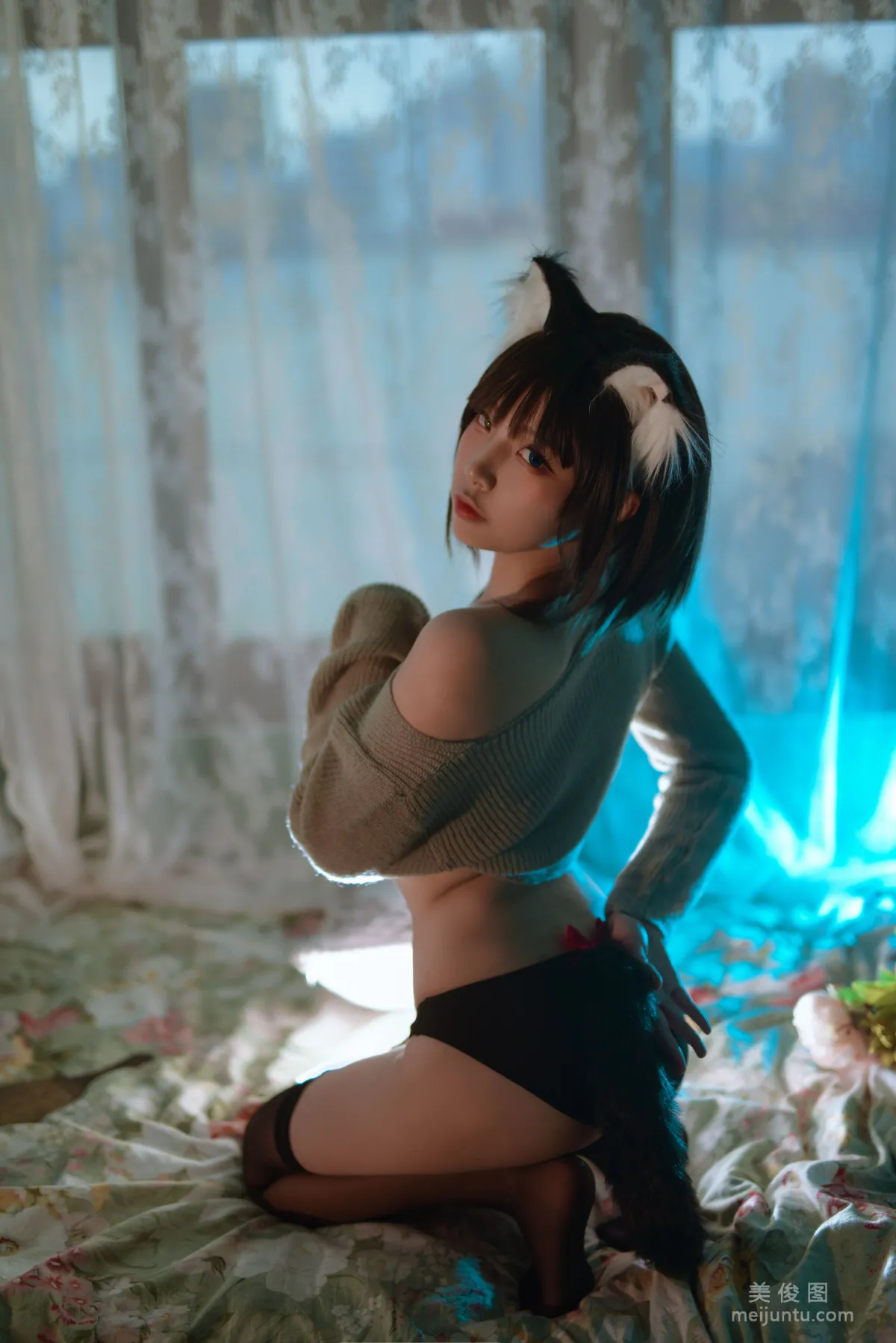 二佐Nisa 《宠物少女 私房黑猫》 写真集24