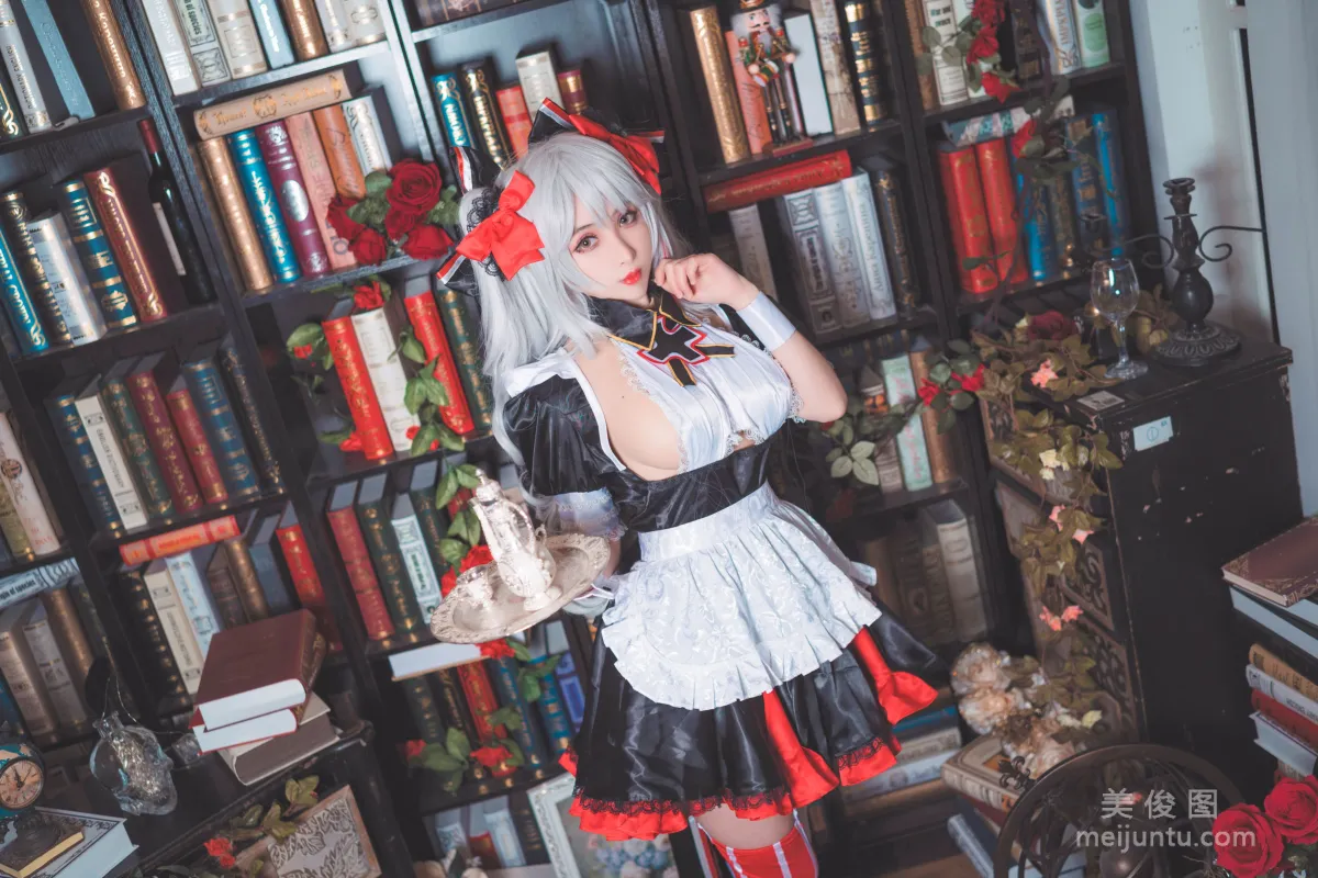 [网红Coser] rioko凉凉子 《欧根女仆》 写真集3