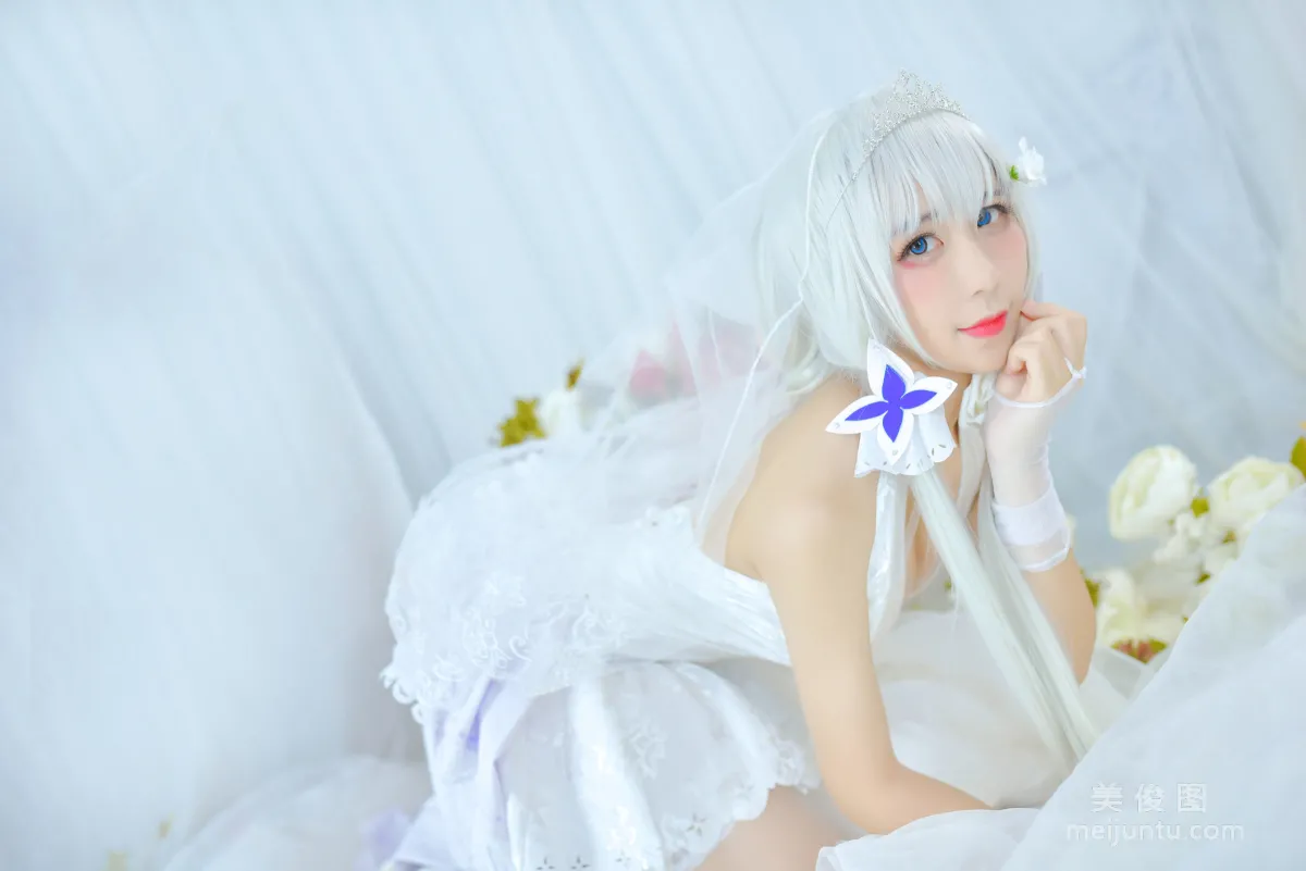 [网红Coser] 九曲Jean 《婚纱》 写真集17