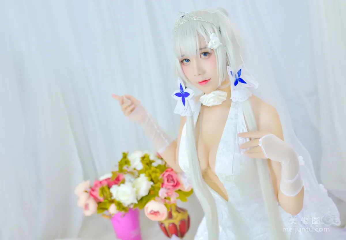 [网红Coser] 九曲Jean 《婚纱》 写真集2