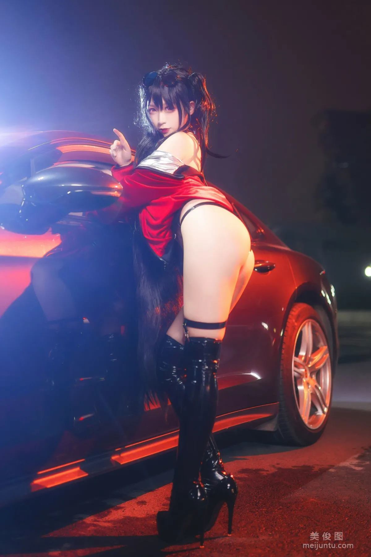 [美女Coser] 樱落酱w 《大凤赛车》 写真集8