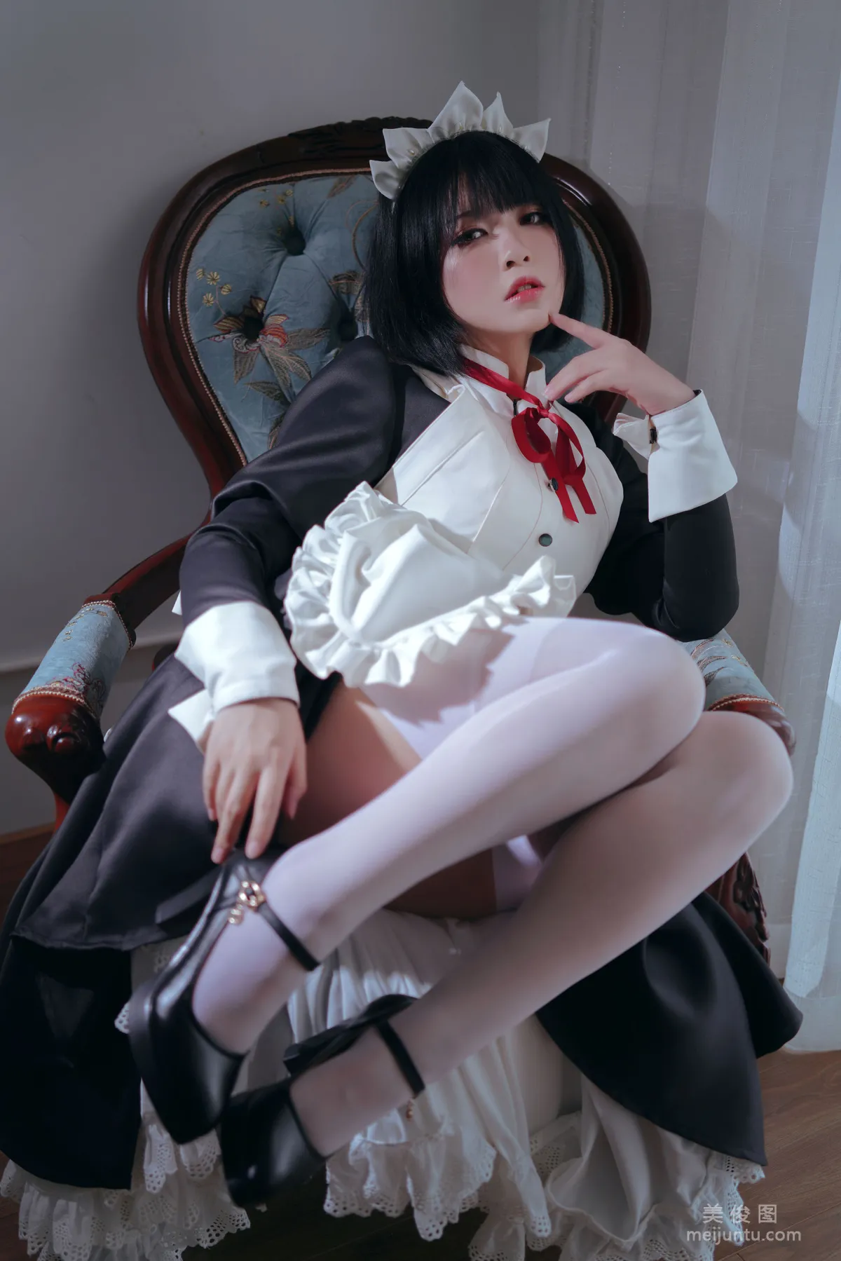 [美女Coser] 半半子 《 嫌パン メイド》 写真集14