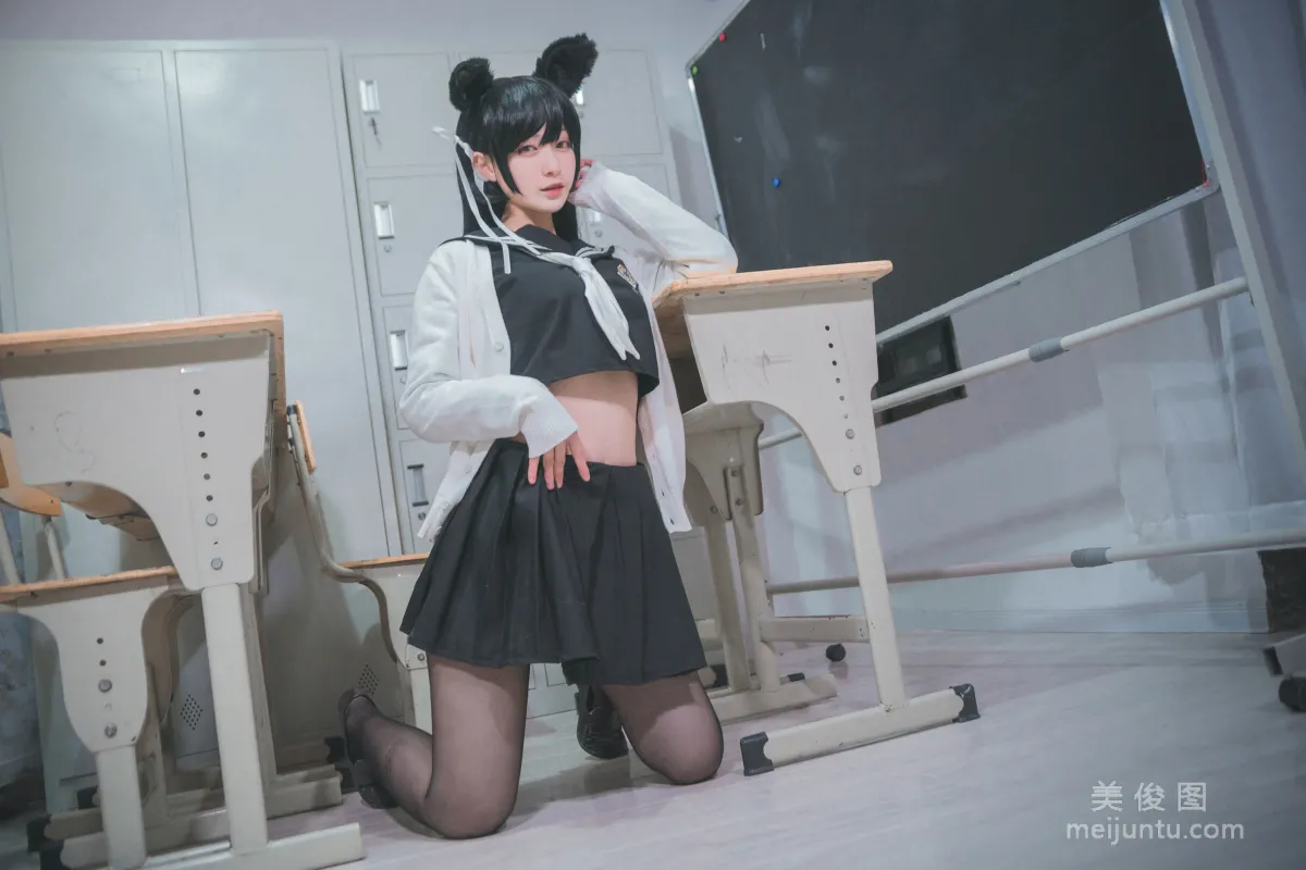 [美女Coser] 铁板烧鬼舞w 《爱宕jk》 写真集11