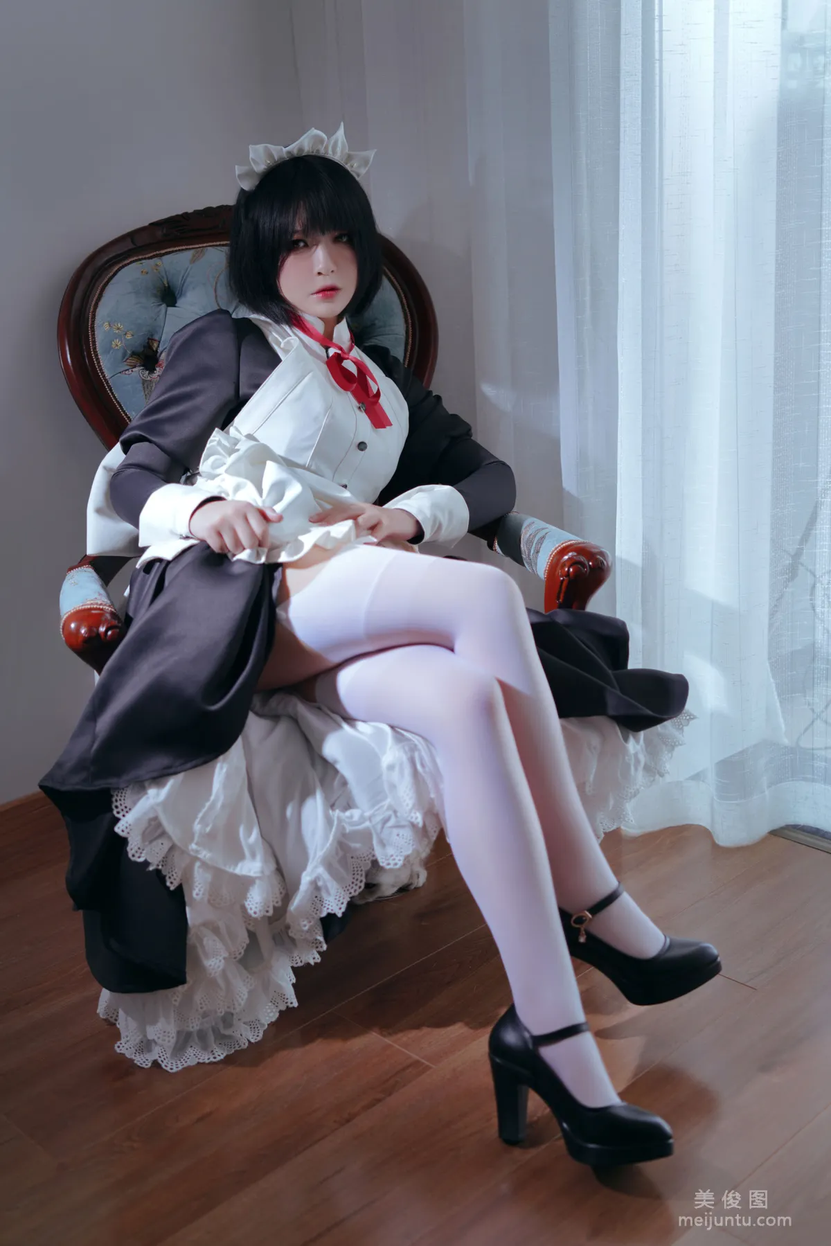 [美女Coser] 半半子 《 嫌パン メイド》 写真集12