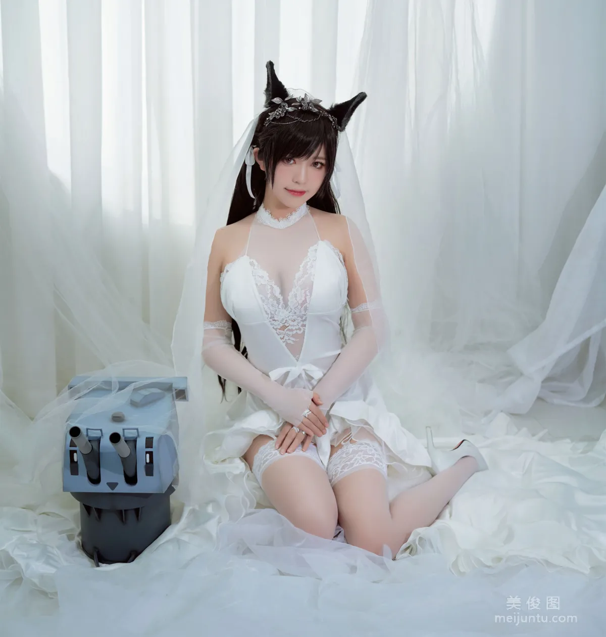 [美女Coser] 半半子 《爱宕花嫁》 写真集27