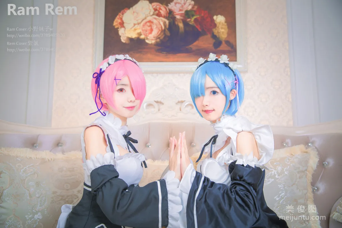 [美女Coser] 小野妹子w 《Ram Rem（拉姆，雷姆）》 写真集14