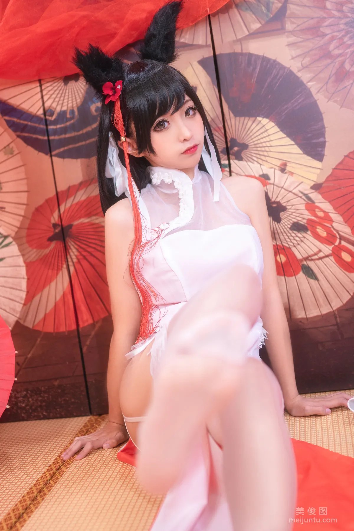 [美女Coser] 蠢沫沫 《爱宕习字》 写真集12