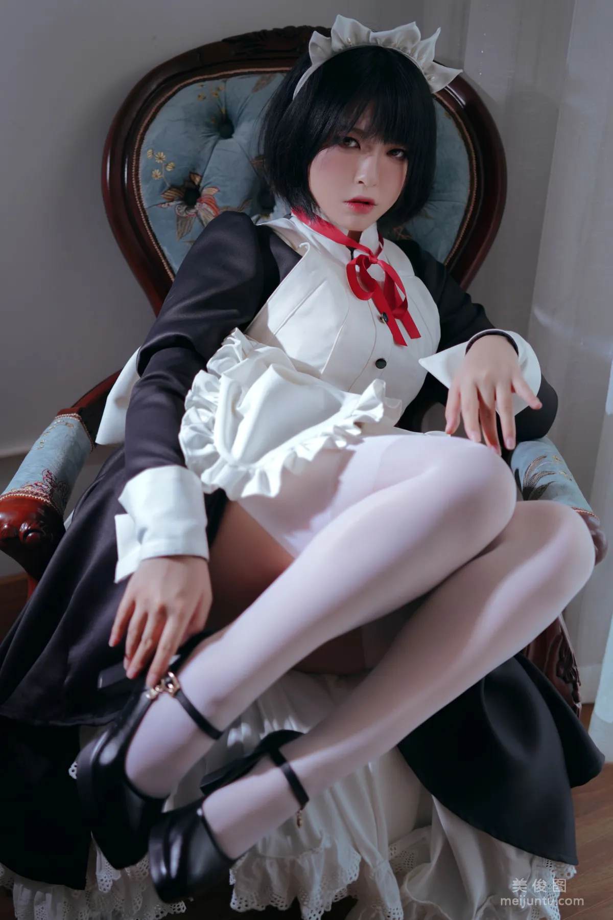 [美女Coser] 半半子 《 嫌パン メイド》 写真集13