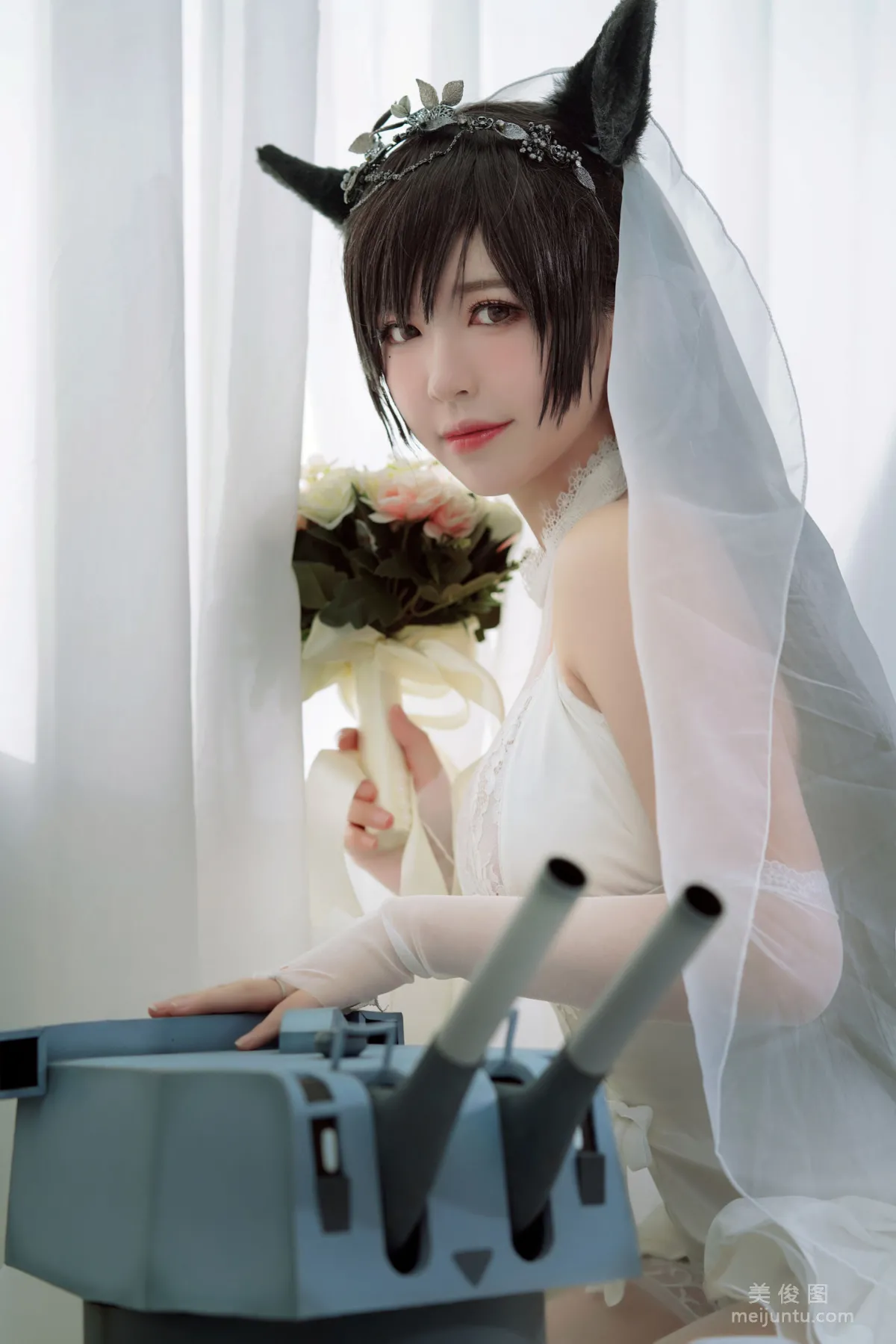 [美女Coser] 半半子 《爱宕花嫁》 写真集8