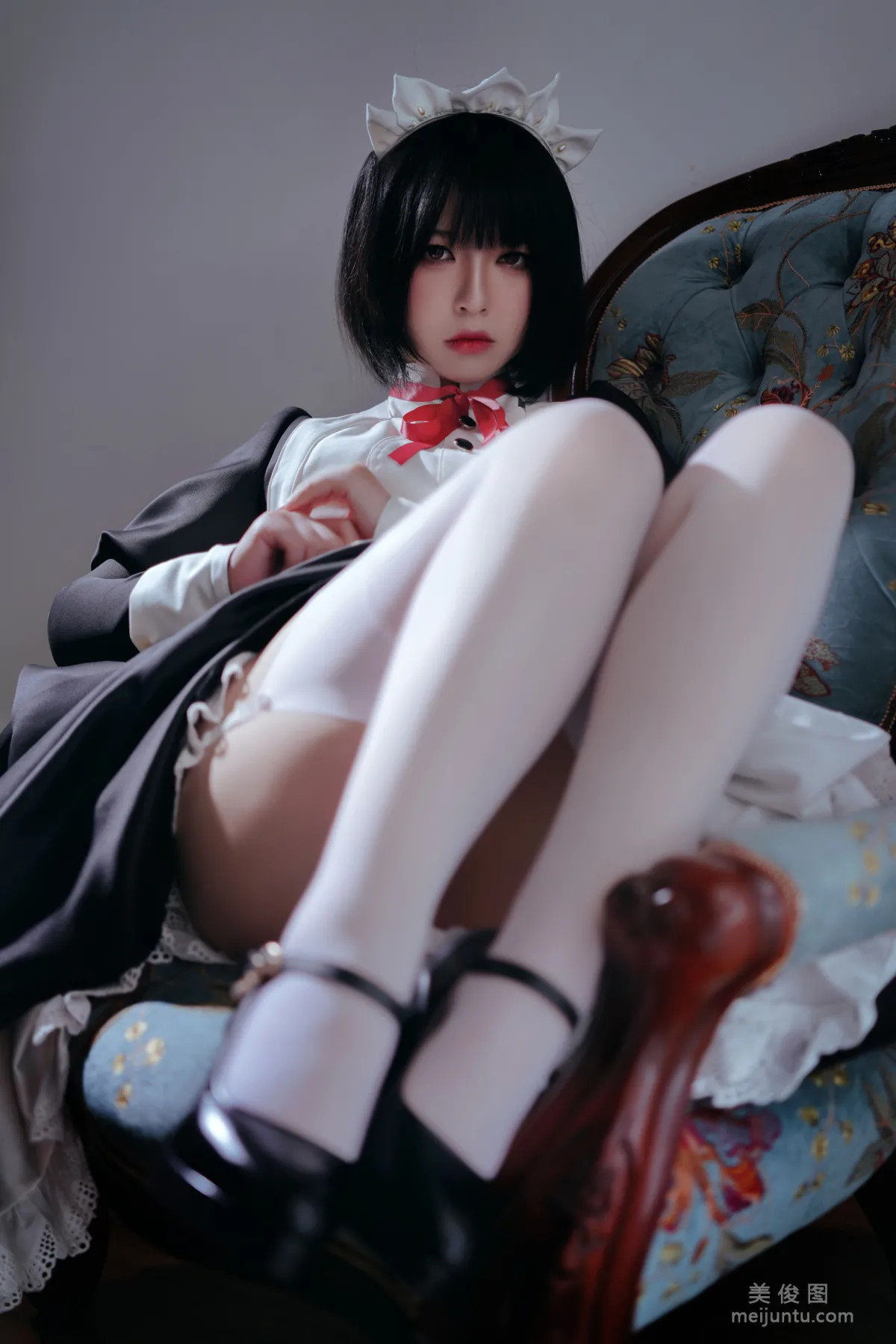 [美女Coser] 半半子 《 嫌パン メイド》 写真集32