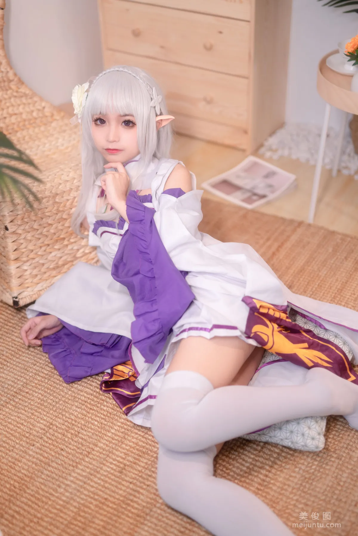 [美女Coser] 蠢沫沫 《艾米利亚》 写真集11