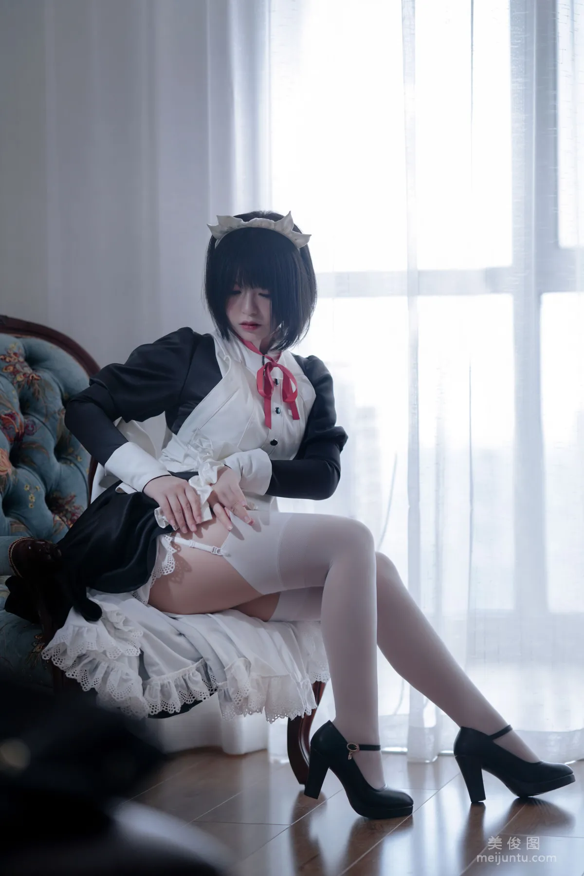 [美女Coser] 半半子 《 嫌パン メイド》 写真集23