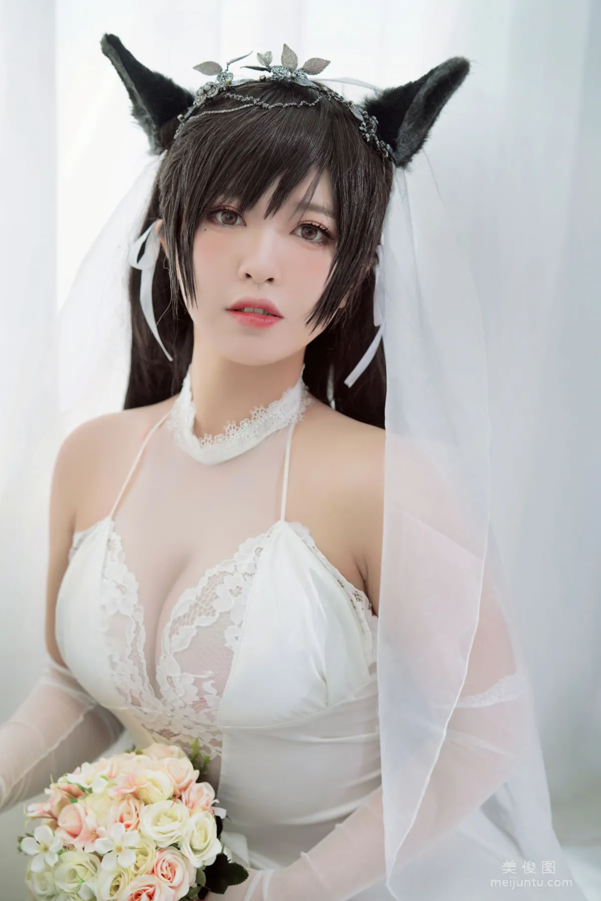 [美女Coser] 半半子 《爱宕花嫁》 写真集7