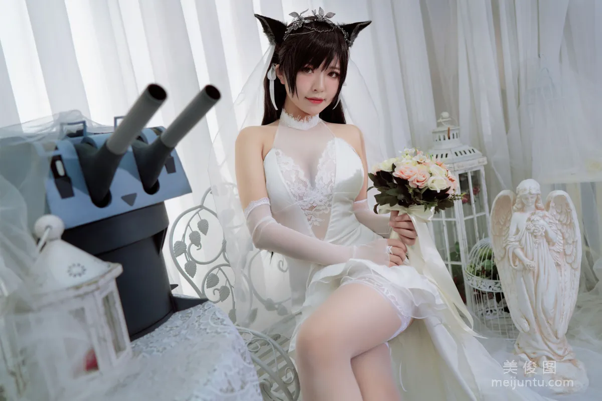 [美女Coser] 半半子 《爱宕花嫁》 写真集22