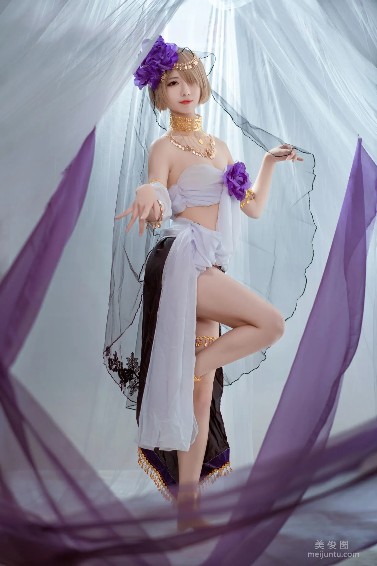 [美女Coser] 弥音音ww 《舞娘》 写真集16