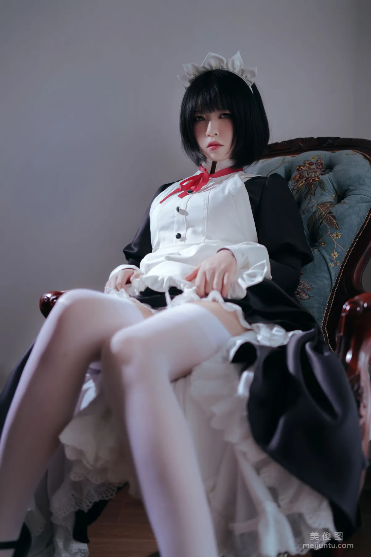 [美女Coser] 半半子 《 嫌パン メイド》 写真集15