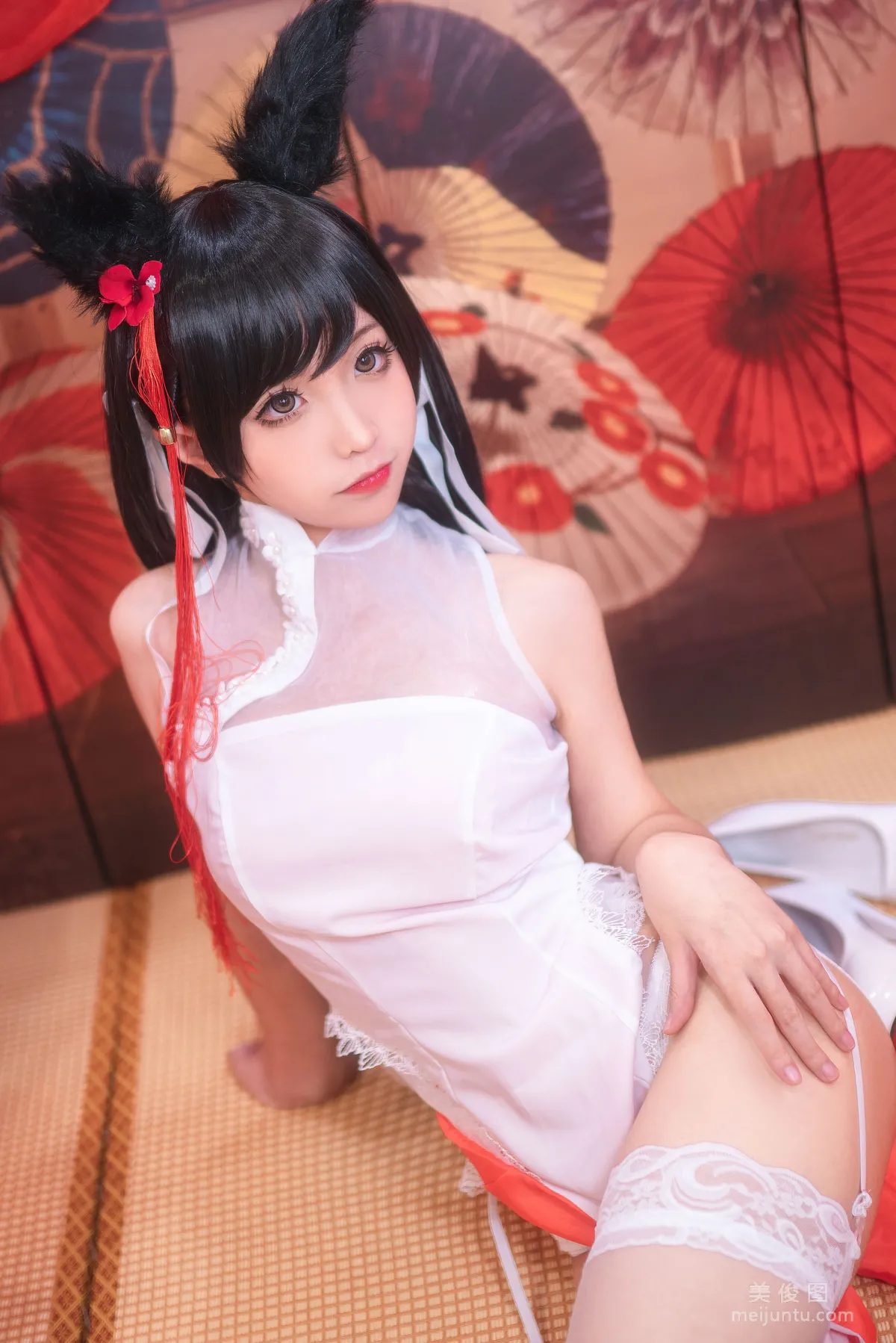 [美女Coser] 蠢沫沫 《爱宕习字》 写真集19