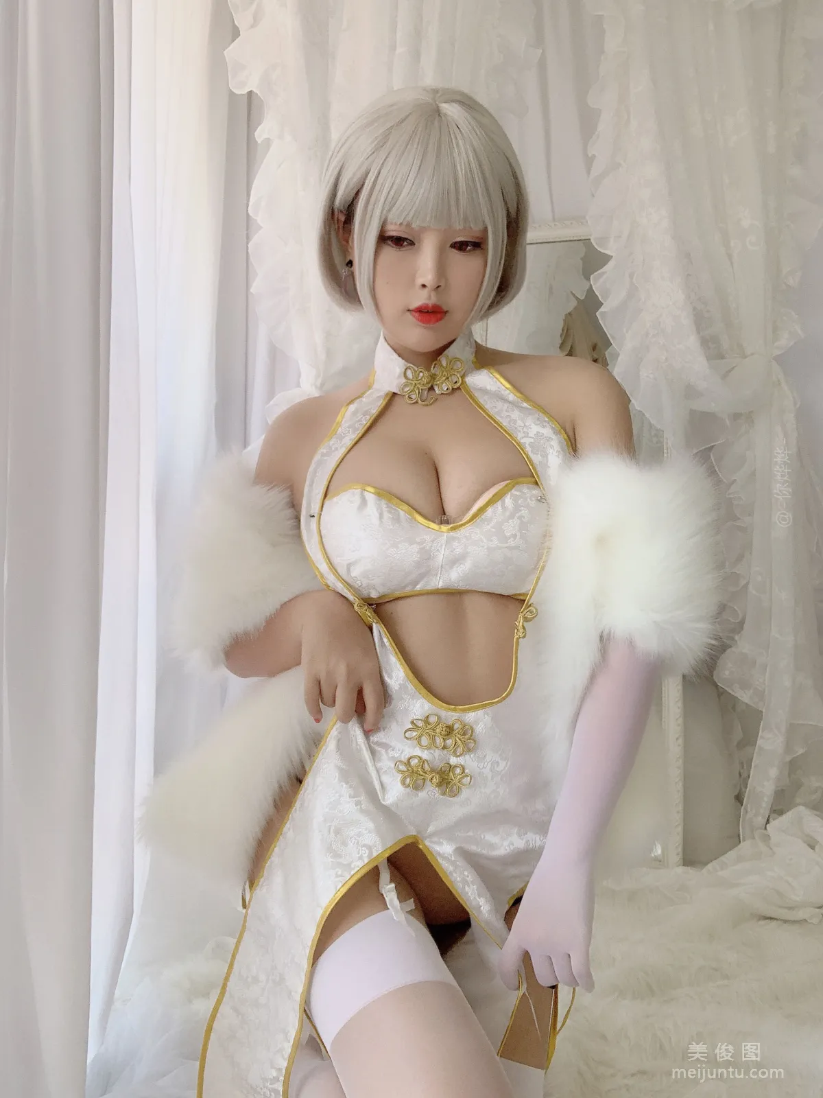 [美女Coser] -白烨- 《白旗袍》 写真集19