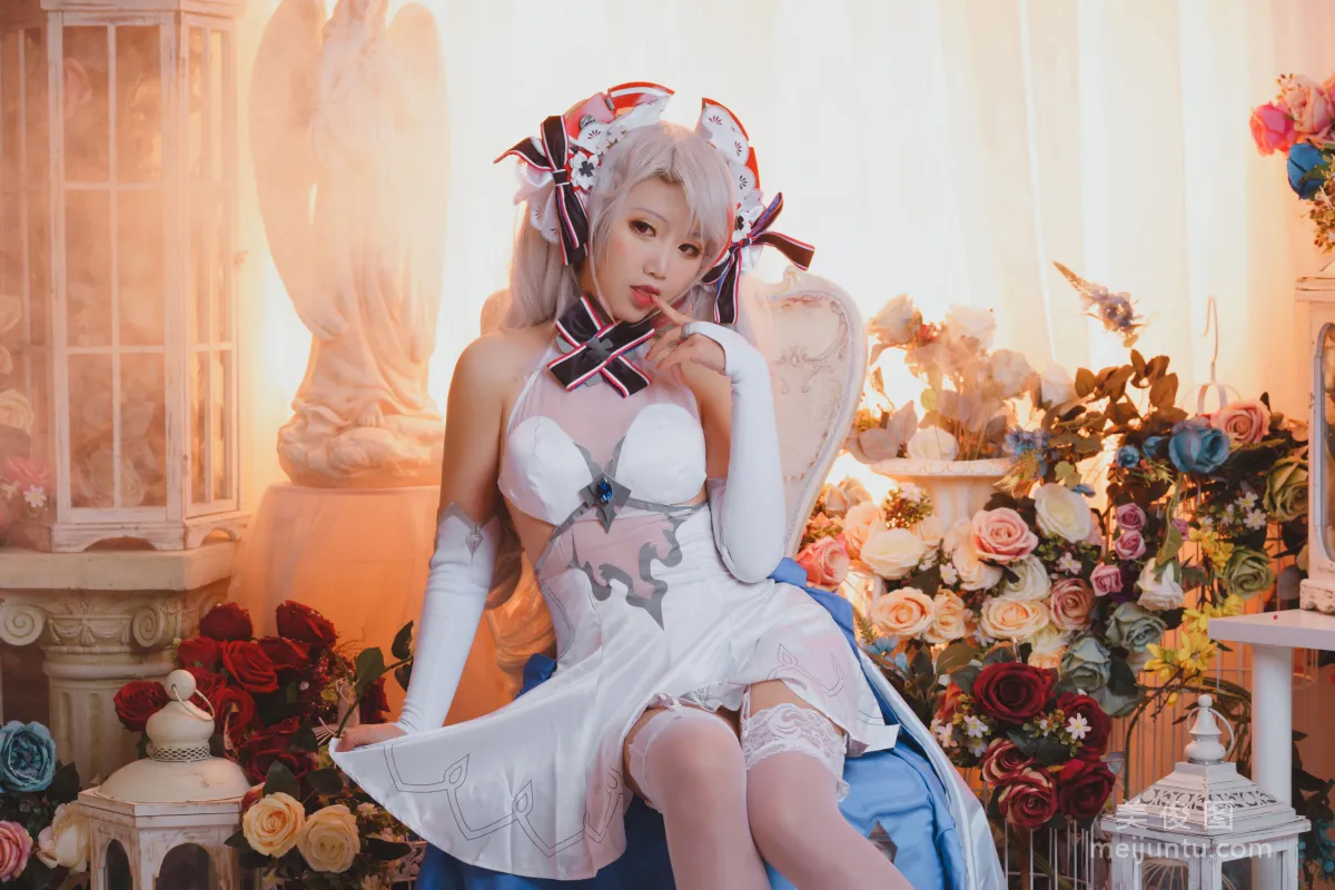 [美女Coser] 面饼仙儿 《欧根花嫁》 写真集16