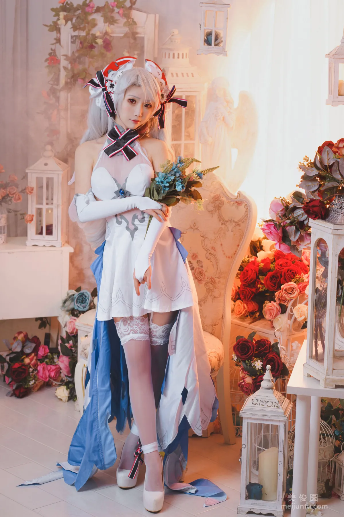 [美女Coser] 面饼仙儿 《欧根花嫁》 写真集15