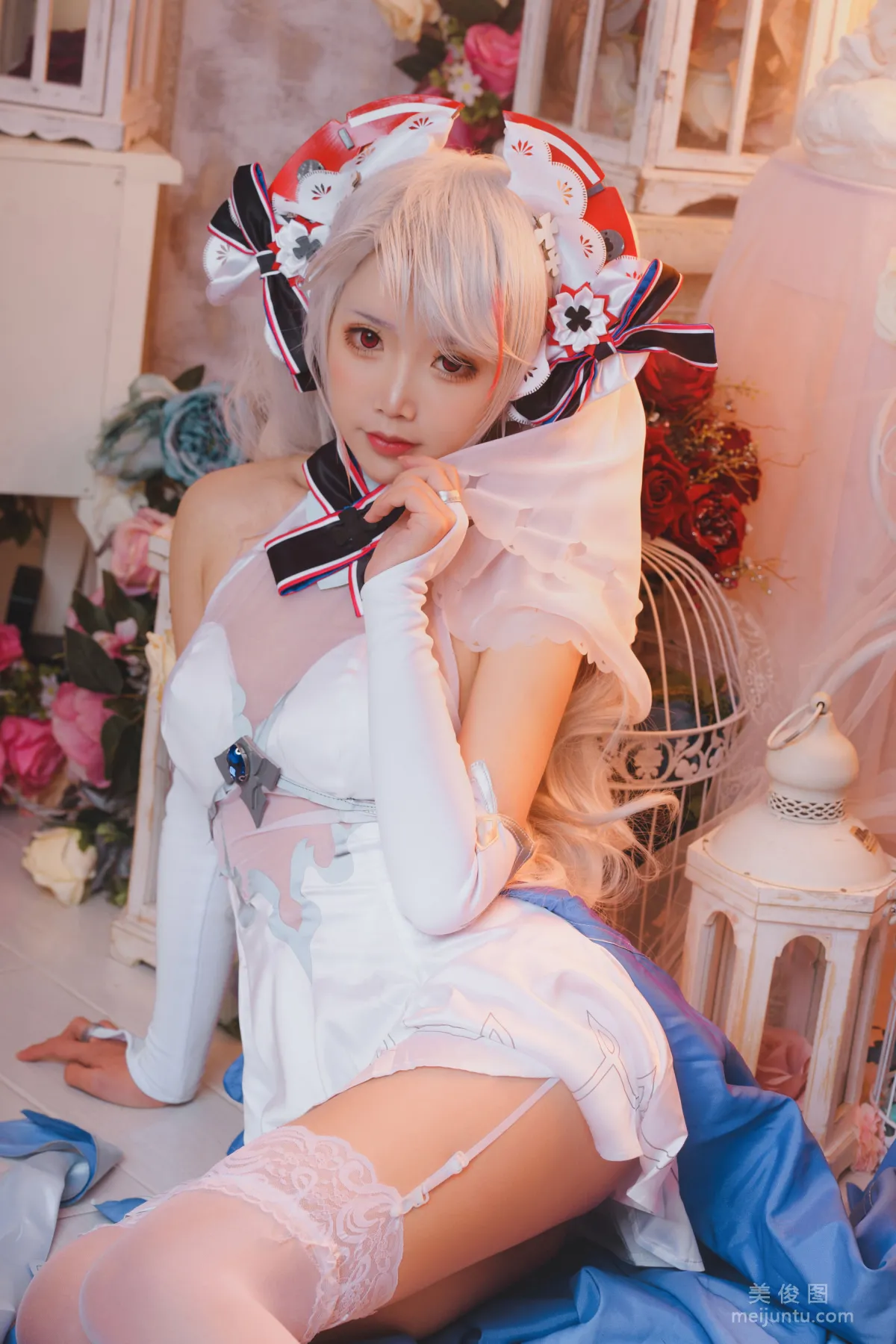 [美女Coser] 面饼仙儿 《欧根花嫁》 写真集20