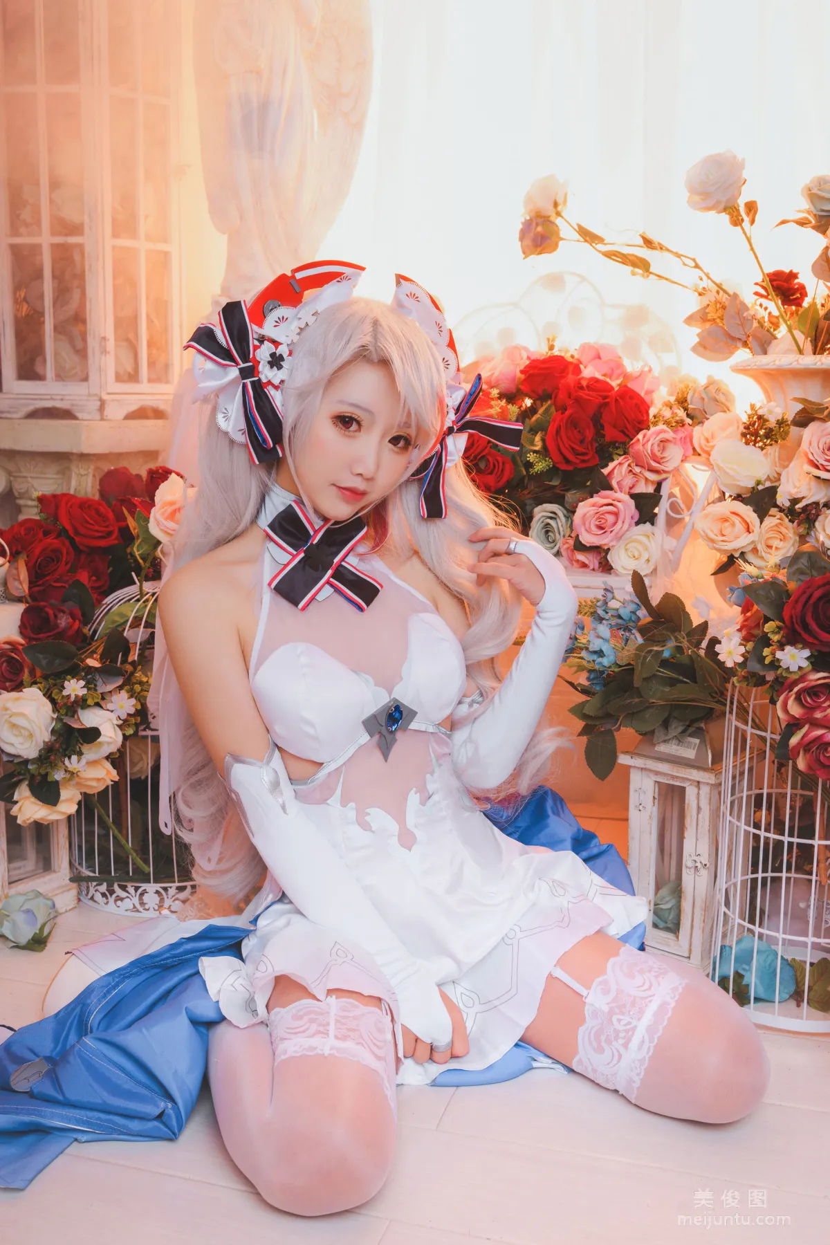 [美女Coser] 面饼仙儿 《欧根花嫁》 写真集19