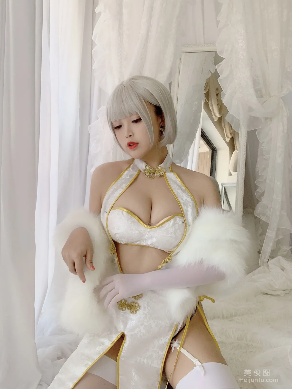 [美女Coser] -白烨- 《白旗袍》 写真集21