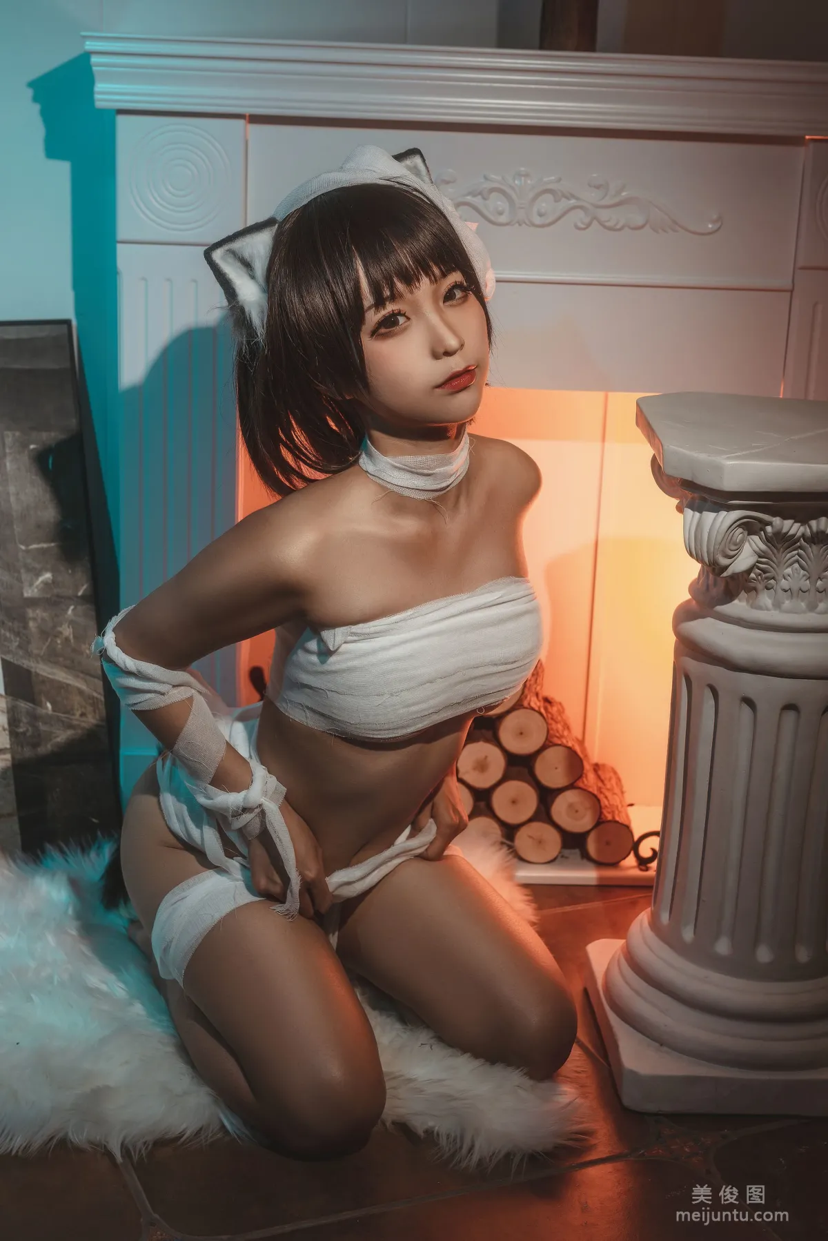 [美女Coser] 蠢沫沫 《绷带猫》 写真集21